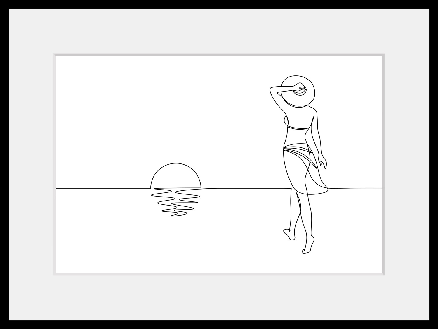 queence Bild »Walking On Sunshine«, Sonnenaufgang & -untergang, Frau, gerah günstig online kaufen