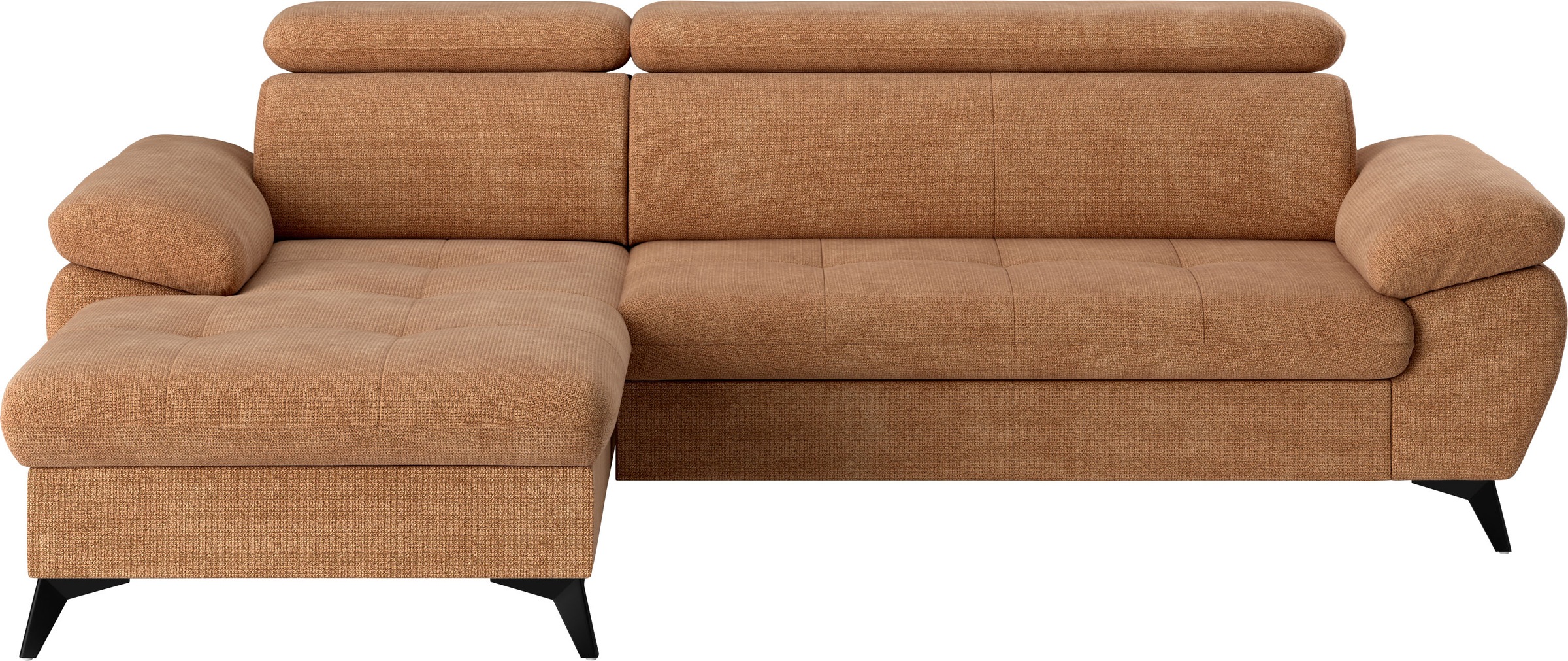 COTTA Ecksofa »Hudson L-Form«, mit Kopfteilverstellung, wahlweise mit Bettfunktion & Bettkasten