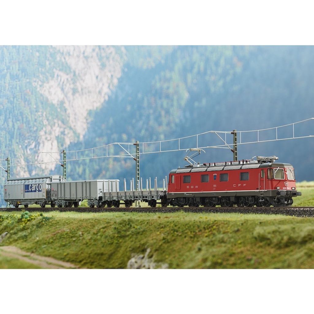 Märklin Modelleisenbahn-Set »Digital-Startpackung "Schweizer Güterzug mit Re 620" - 29488«, mit Licht- und Soundeffekten; Made in Europe