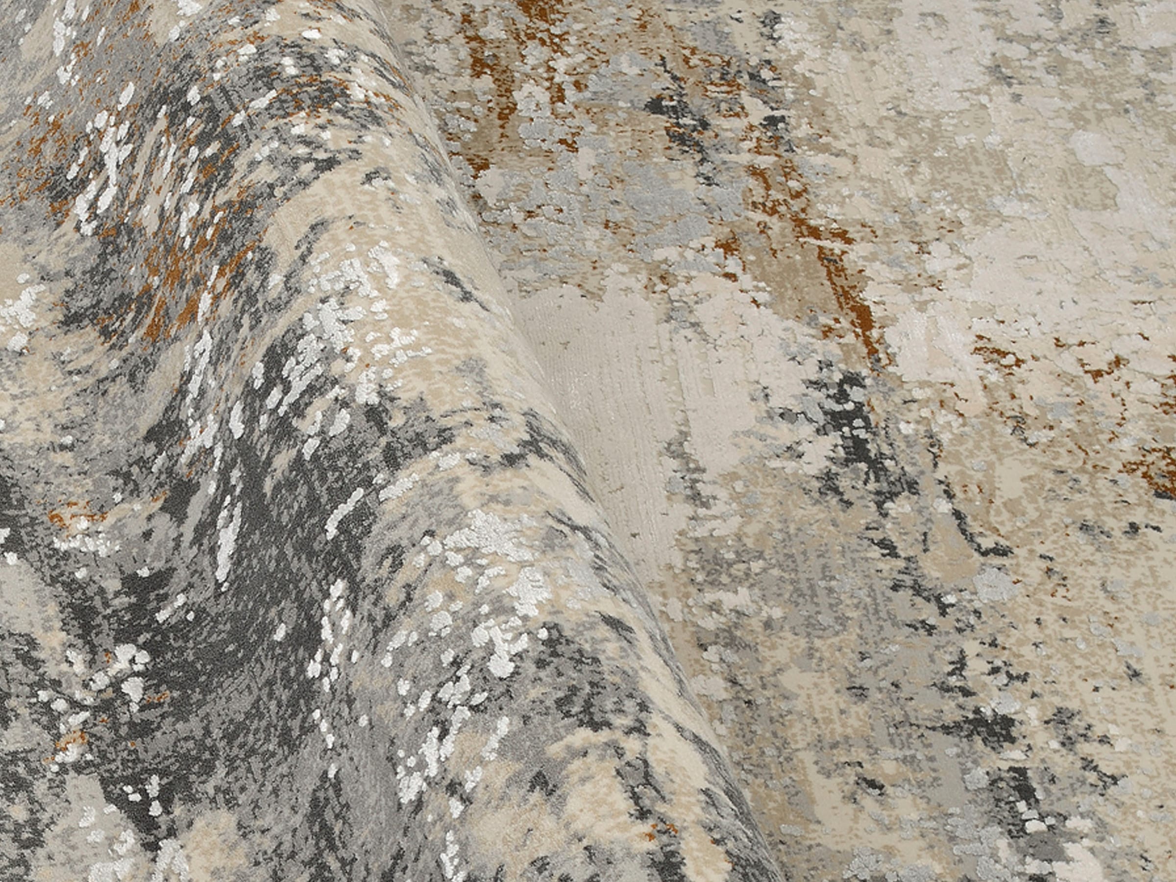 OCI DIE TEPPICHMARKE Teppich »IMPRESSION GALAXY«, rechteckig, 5 mm Höhe, Vintage, feine Fransen, leichter Glanz durch Viskose, Wohnzimmer