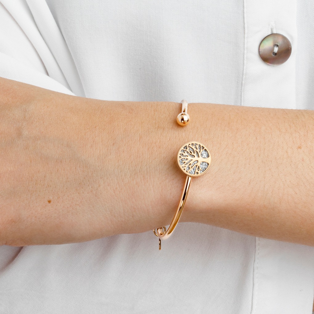 Lotus Armspange »Essentials - Baum des Lebens« mit Glasstein