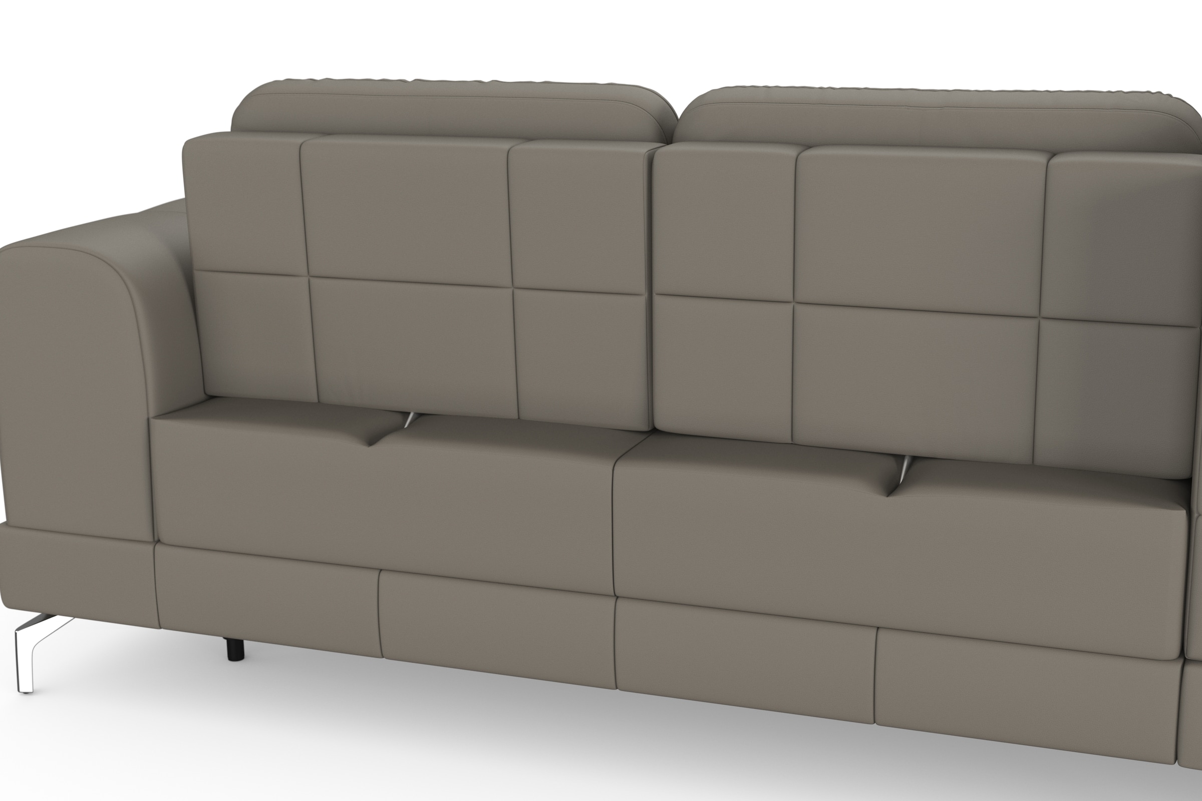 sit&more Ecksofa »Bendigo L-Form«, inklusive Sitztiefenverstellung, Bodenfreiheit 12 cm, in 2 Fußfarben