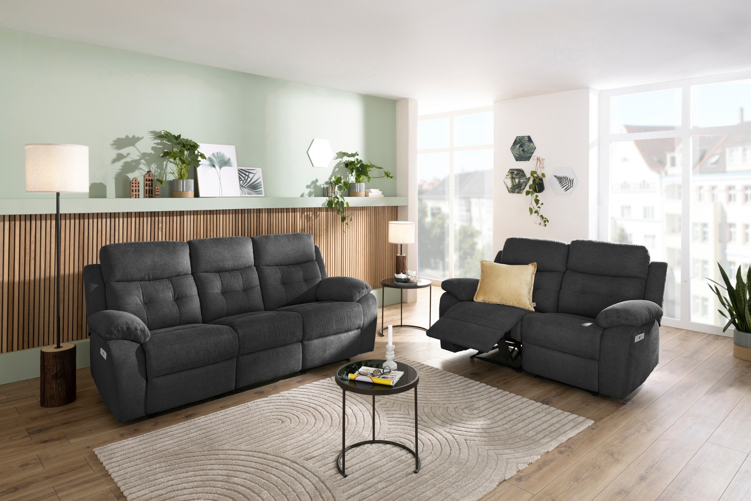 Home affaire 2-Sitzer »Lannilis«, mit manueller und elektrischer Relaxfunktion