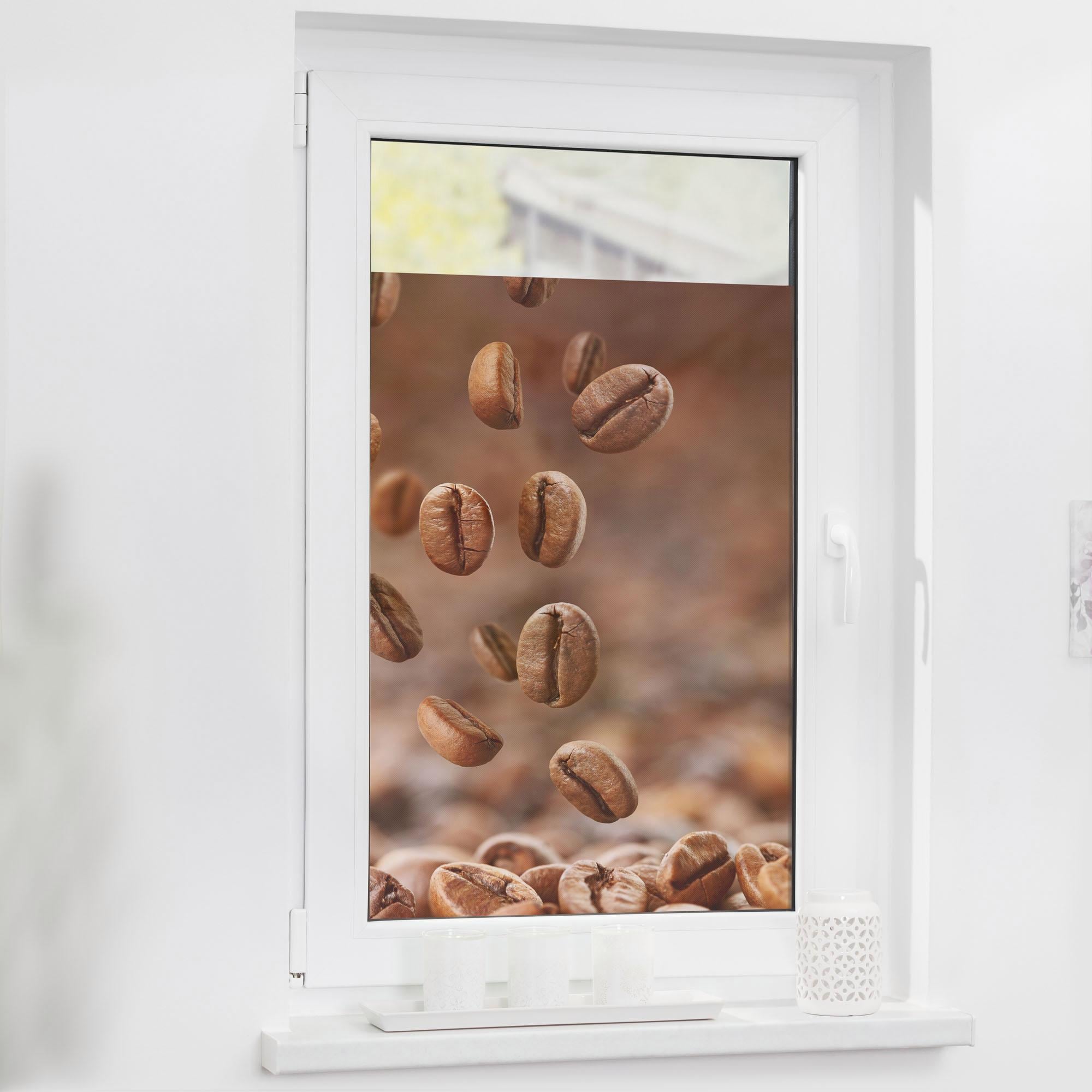 LICHTBLICK ORIGINAL Fensterfolie »Kaffee«, 1 St., blickdicht, strukturiertKlebepunkte, selbstklebend, Sichtschutz