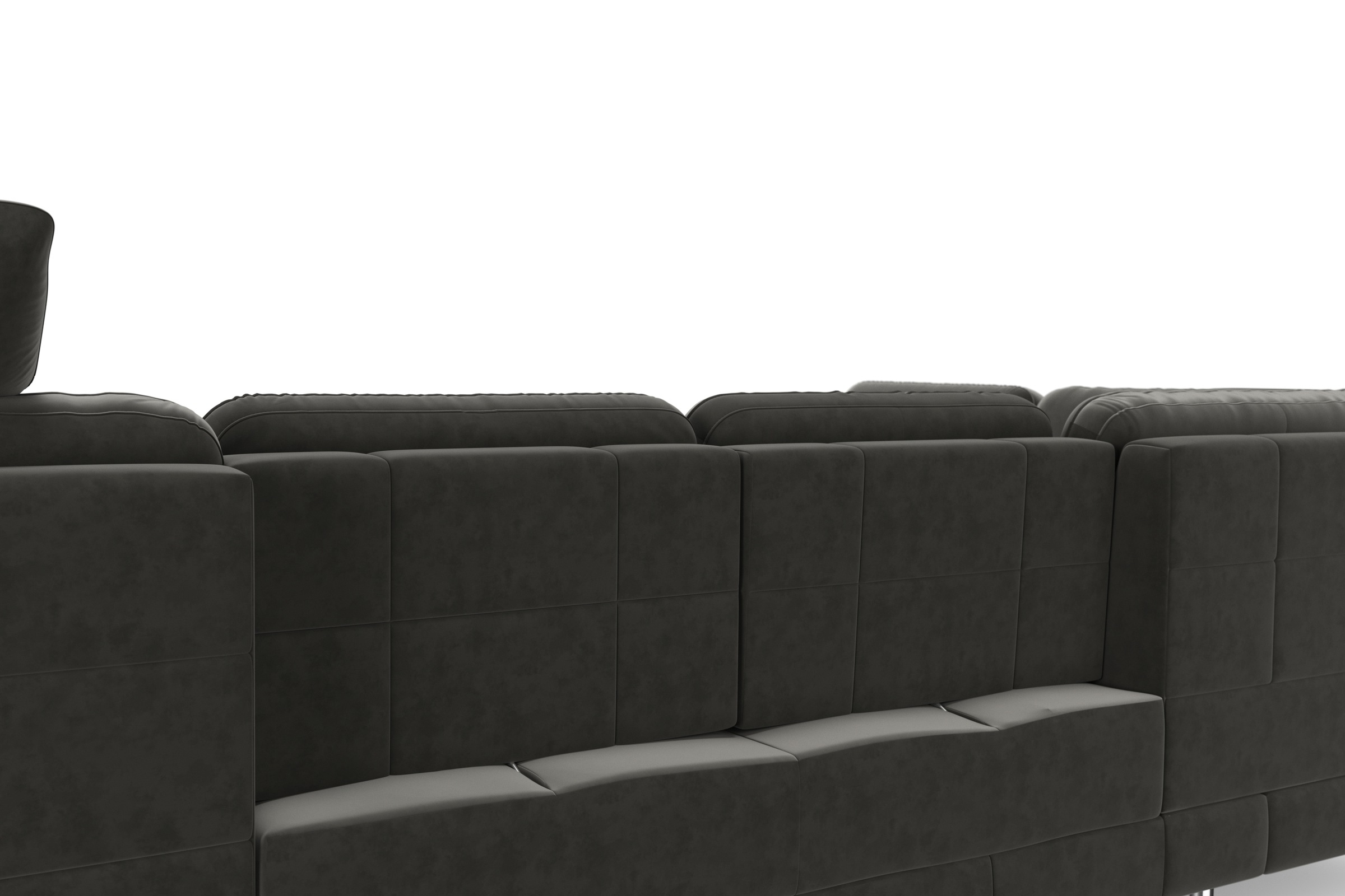 sit&more Wohnlandschaft »Bendigo U-Form«, inklusive Sitztiefenverstellung, Bodenfreiheit 12 cm, in 2 Fußfarben