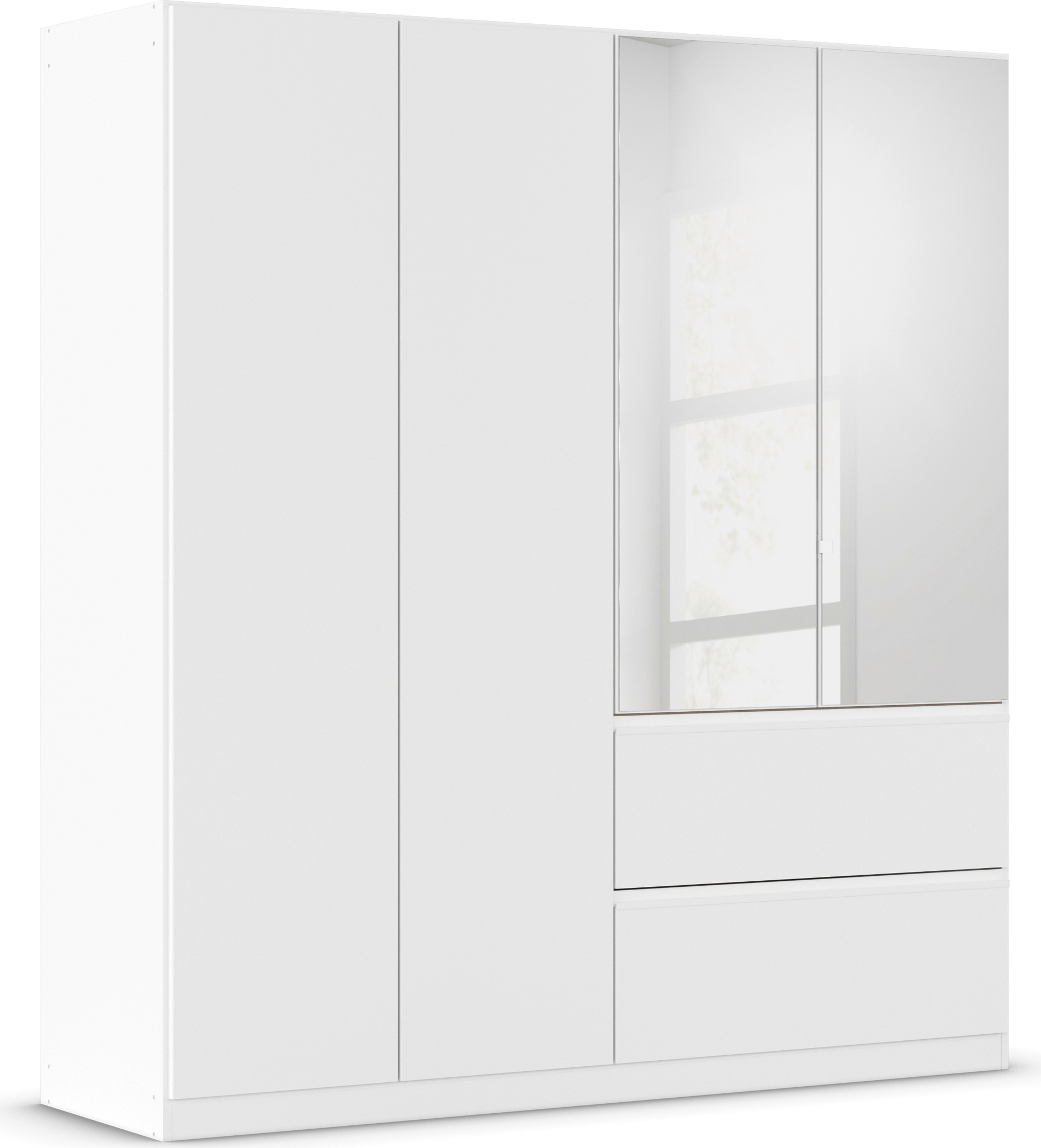 rauch Drehtürenschrank »Kleiderschrank Schrank Garderobe Schlafzimmerschrank JOEL«, mit zwei Schubladen, mit Push-to-Open Funktion MADE IN GERMANY