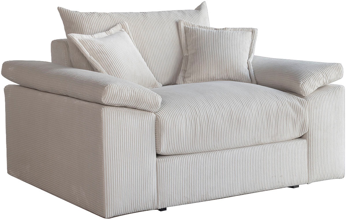 Home affaire XXL-Sessel »Soft&Cosy«, in Cord, inklusive 2 Zierkissen günstig online kaufen