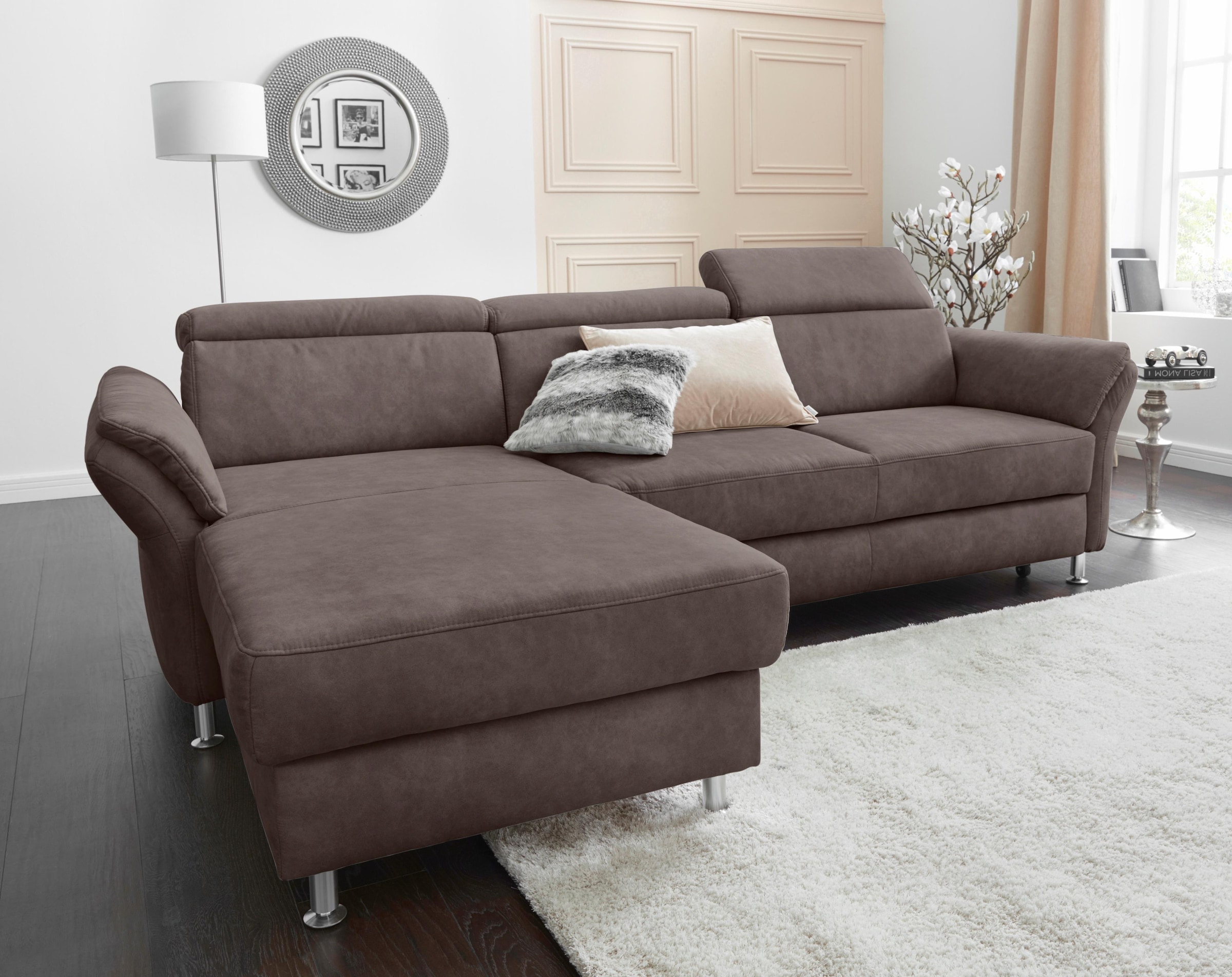 sit&more Ecksofa »Avignon L-Form«, Kopfteilverstellung, wahlweise mit Bettf günstig online kaufen