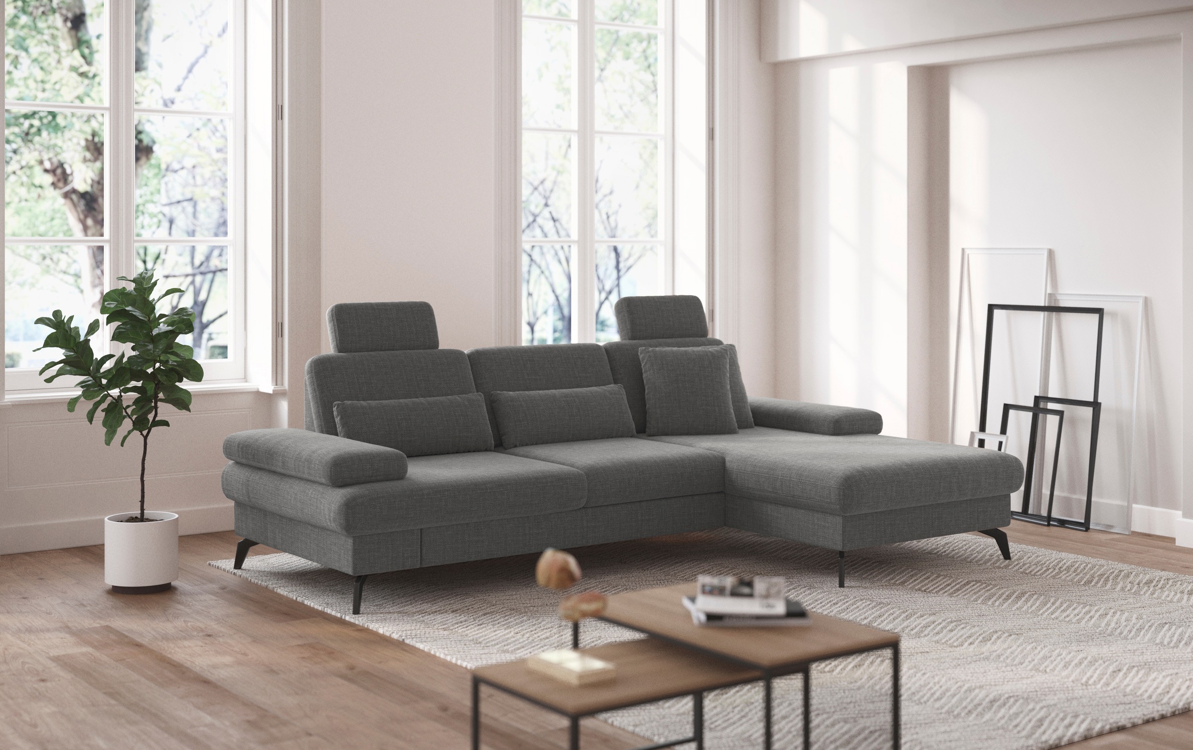 sit&more Ecksofa »Morris L-Form, inkl. Sitztiefenverstellung« wahlweise mit günstig online kaufen
