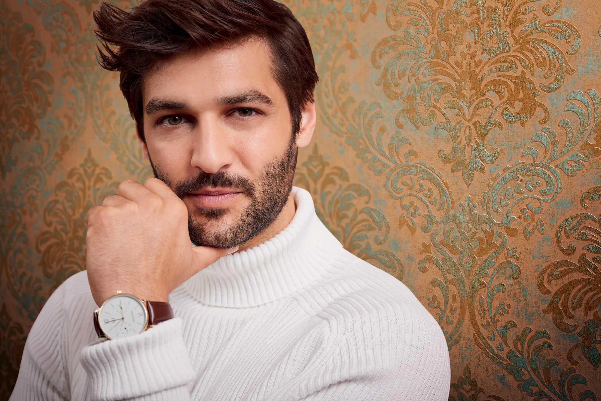 living walls Vliestapete »Metropolitan Stories. Travel Styles. Ornament-Tapete« Metall-Effekte | gemustert | metallic strukturiert Tapete Klassisch Elegant Barock Vintage-Optik Shabby Chic Tapeten Flur