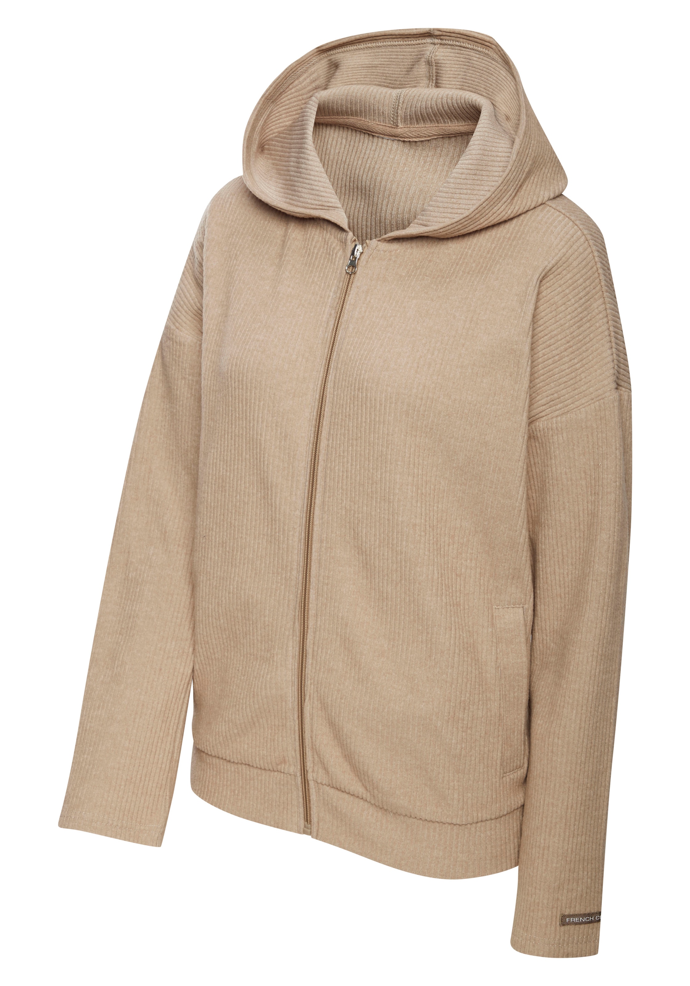 French Connection Sweatjacke, weiche Rippstruktur, Loungewear