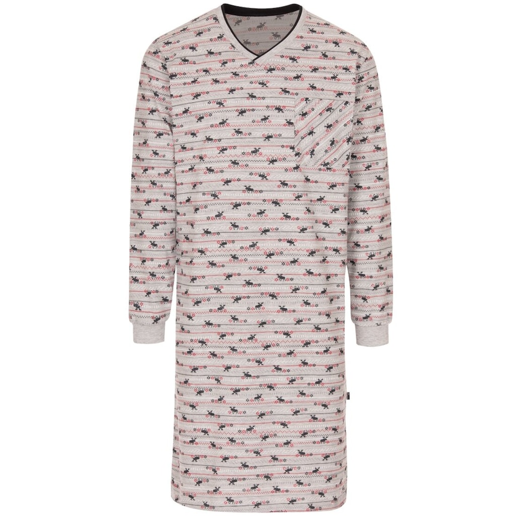 Trigema Pyjama »TRIGEMA Nachthemd mit Elch-Motiven«