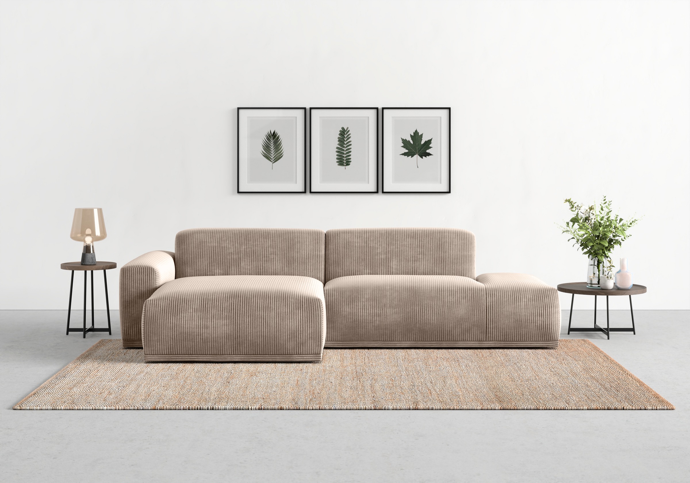 TRENDMANUFAKTUR Ecksofa »Braga, mit hochwertigem Kaltschaum, L-Form, in Cor günstig online kaufen