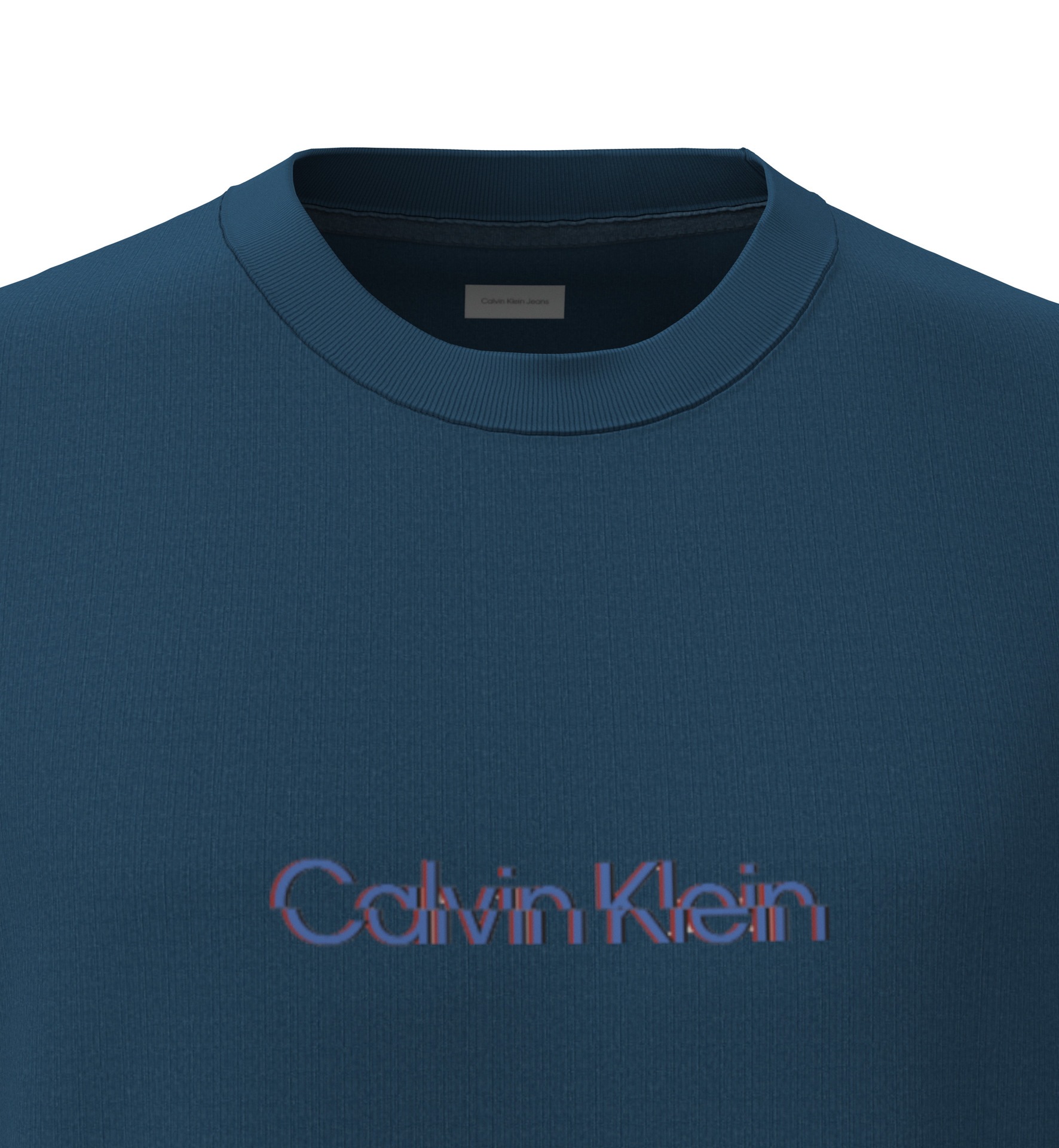 Calvin Klein Jeans T-Shirt »SS GLITCHED LOGO EU CLASSIC TEE«, Mit Rundhalsausschnitt