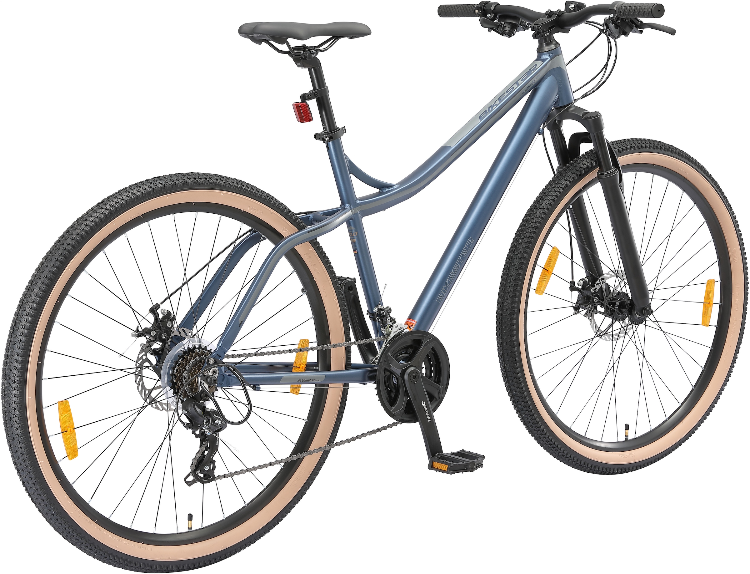 Bikestar Mountainbike 21 Gang Shimano RD-TY300 Schaltwerk Kettenschaltung für Damen und Herren, Kettenschaltung