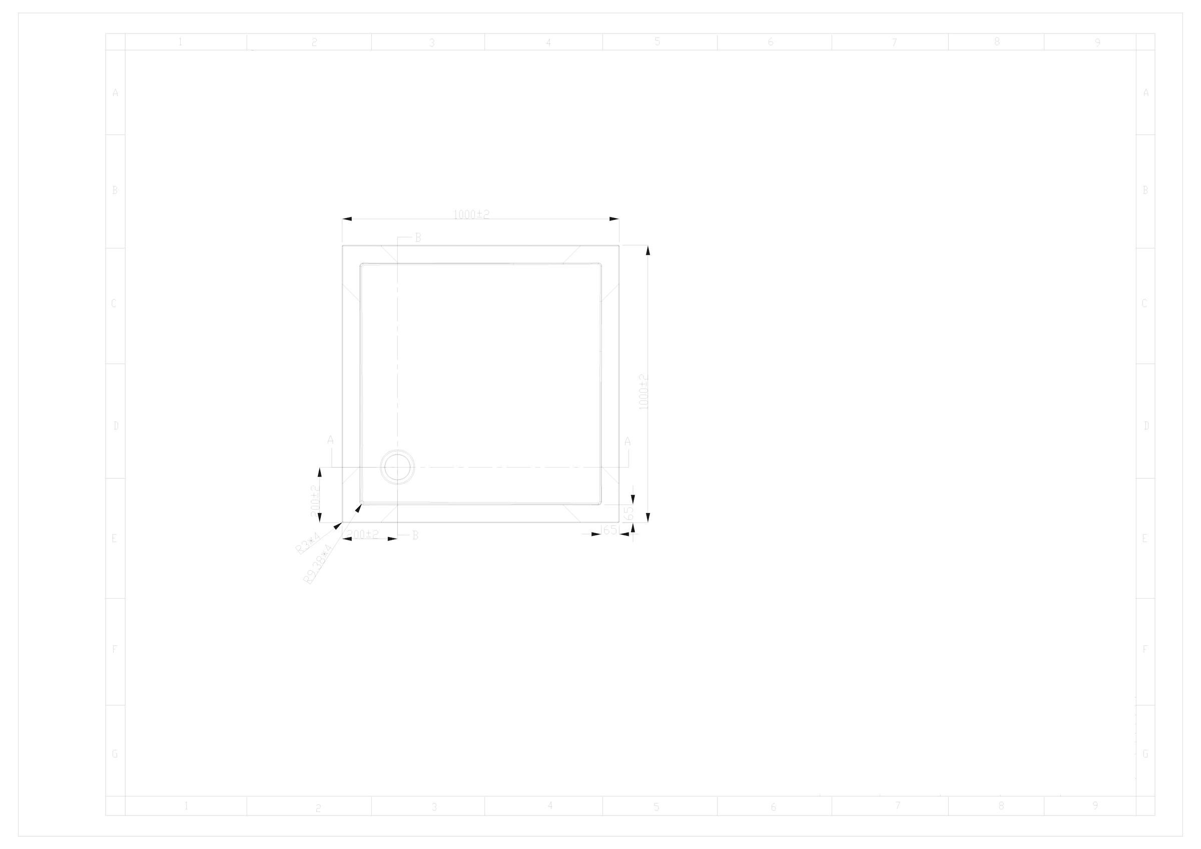 Sanotechnik Duschwanne »SMC« eckig, BxT: 100 x 100 cm