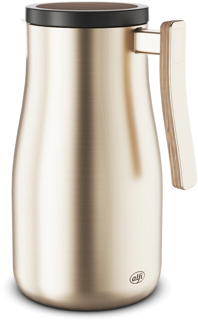 Alfi Isolierkanne »STUDIO ALLURE, aus doppelwandigem Edelstahl«, 1 l, (1 St.), 12h heiß & 24h kalt, ergonomischer Griff, große Öffnung