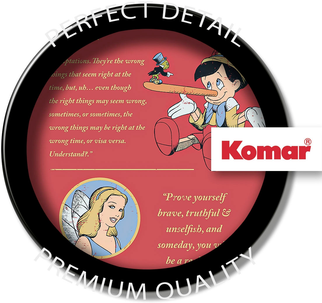 Komar Leinwandbild »Pinocchio Vice Versa - Größe 40 x 40 cm«, Disney, (1 St., 40 x 40 cm (Breite x Höhe), Keilrahmenbild mit Echtholzrahmen, Kinderzimmer