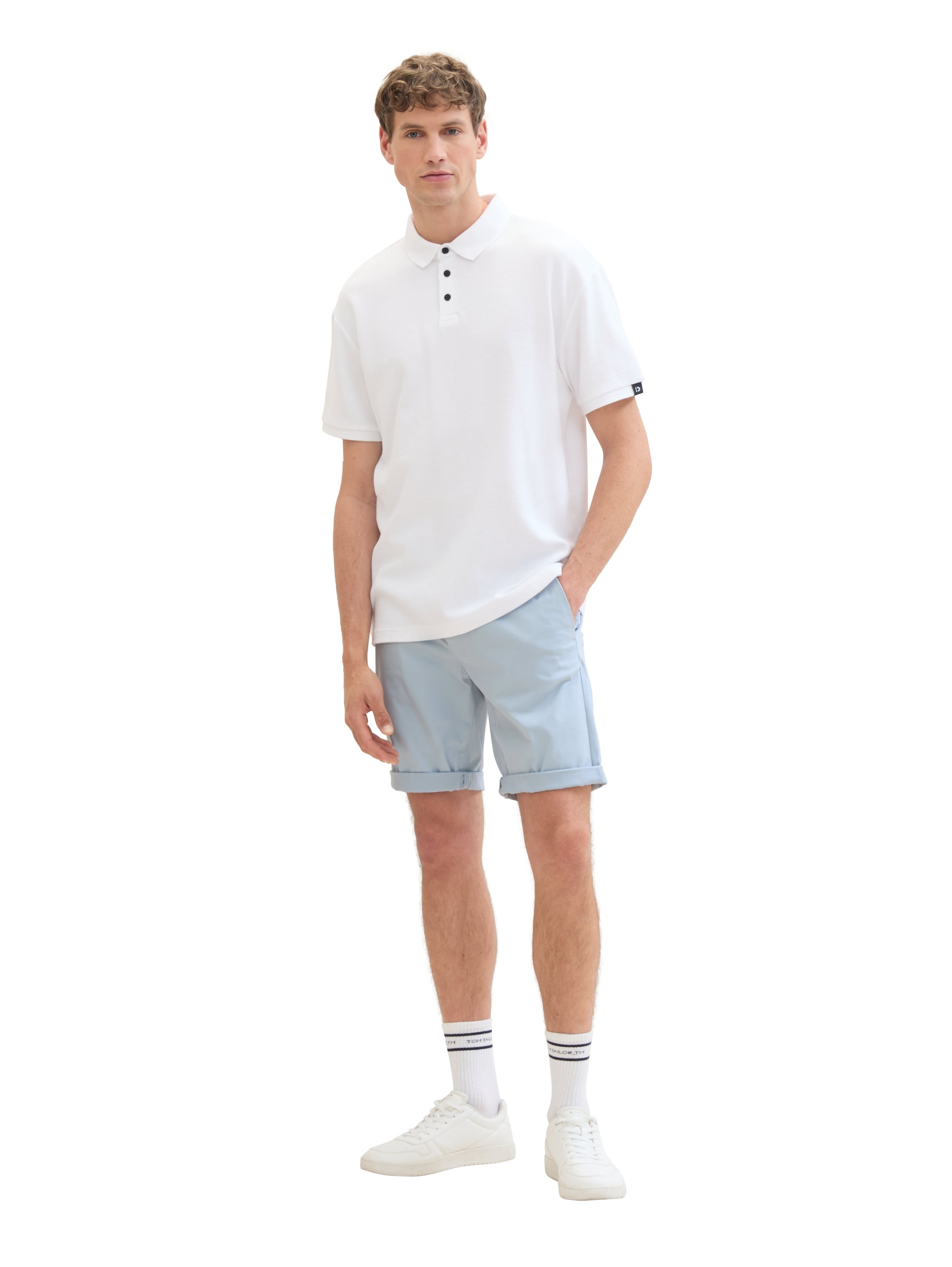 TOM TAILOR Denim Chinoshorts, mit Eingrifftaschen und Stretch