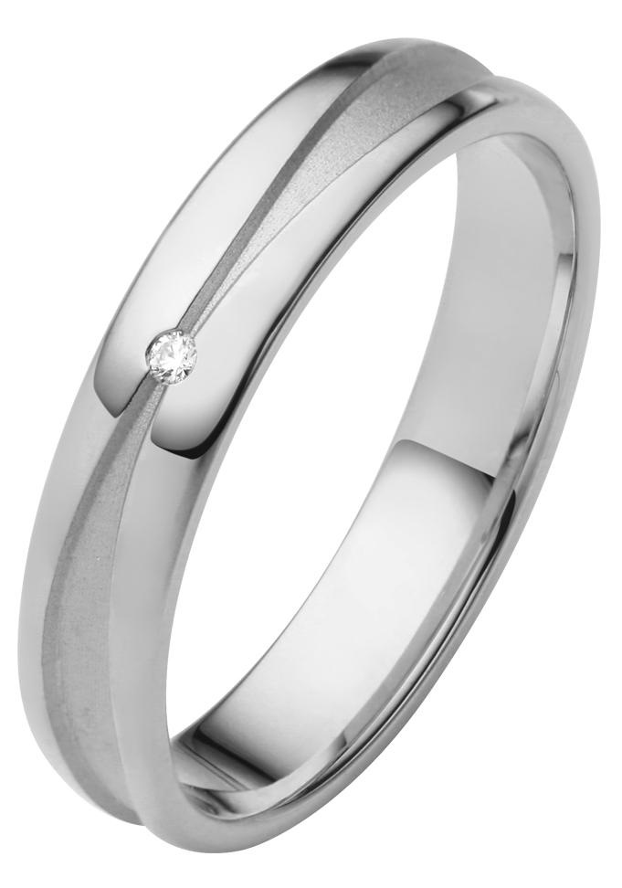 Firetti Trauring »Schmuck Geschenk Gold 750 Hochzeit Ehering "LIEBE"«, Made in Germany, wahlweise mit oder ohne Brillant
