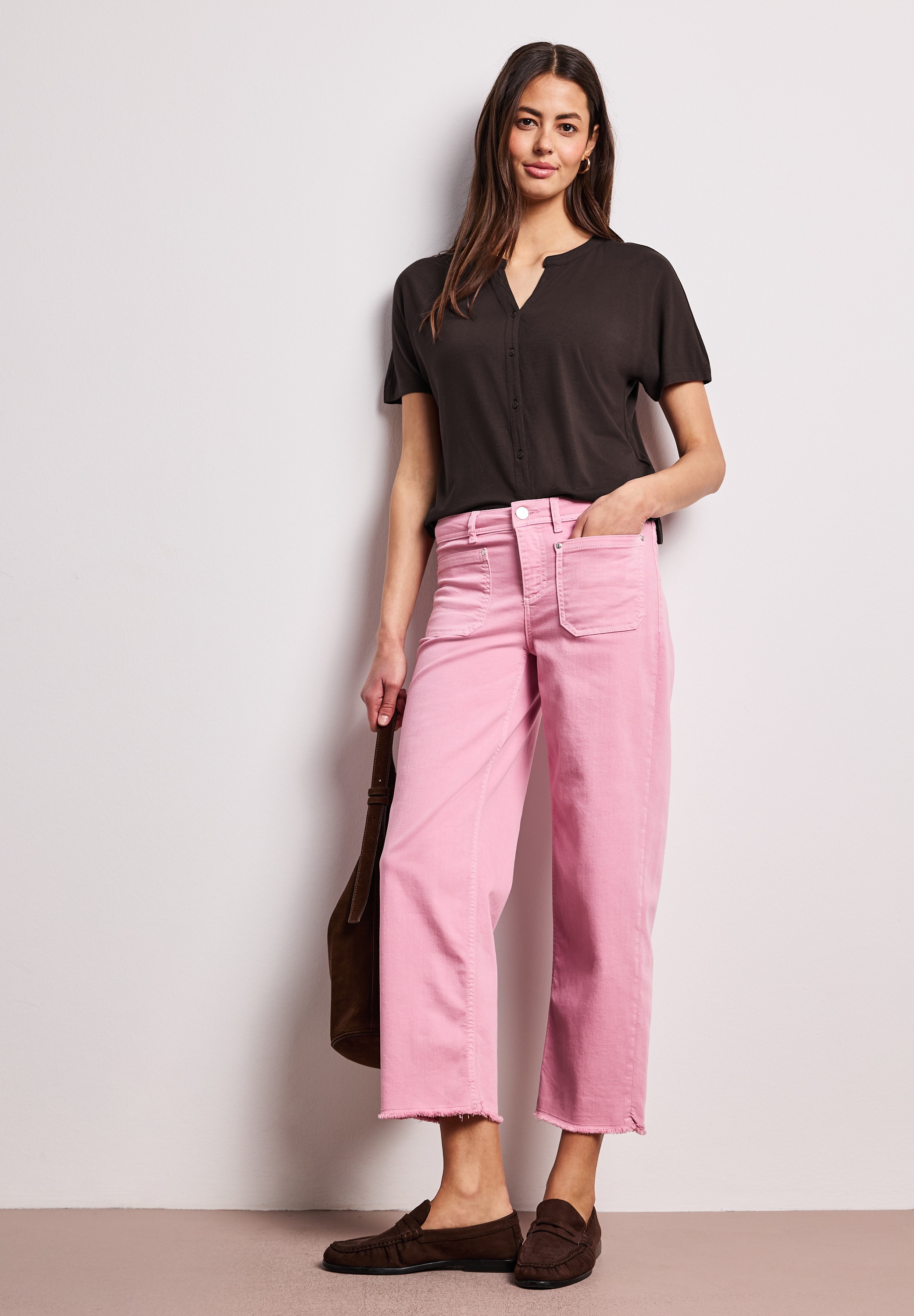 STREET ONE Blusenshirt Sommershirt im Tunika-Look