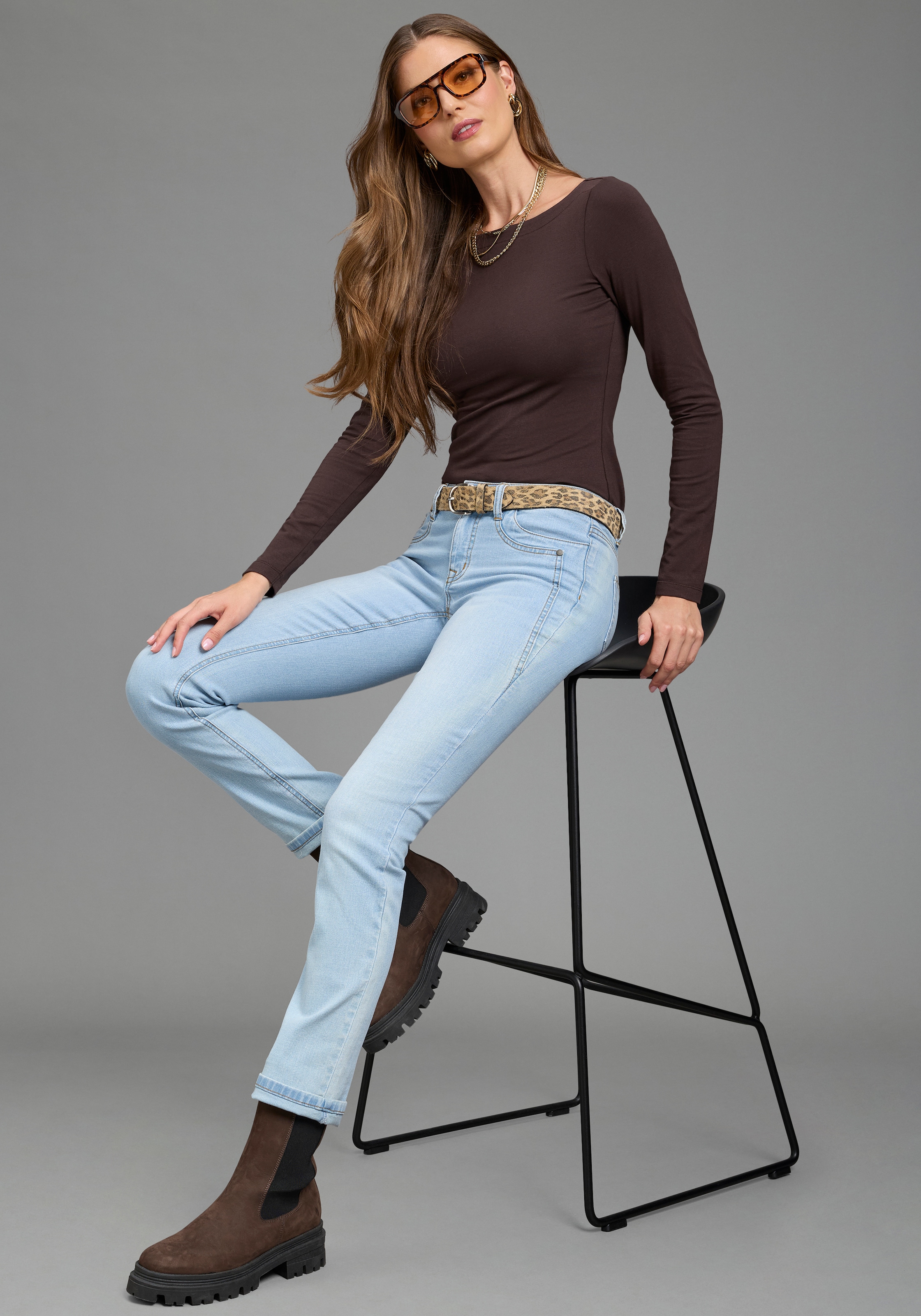 Laura Scott Ledergürtel im stylischem Animal-Design - NEW