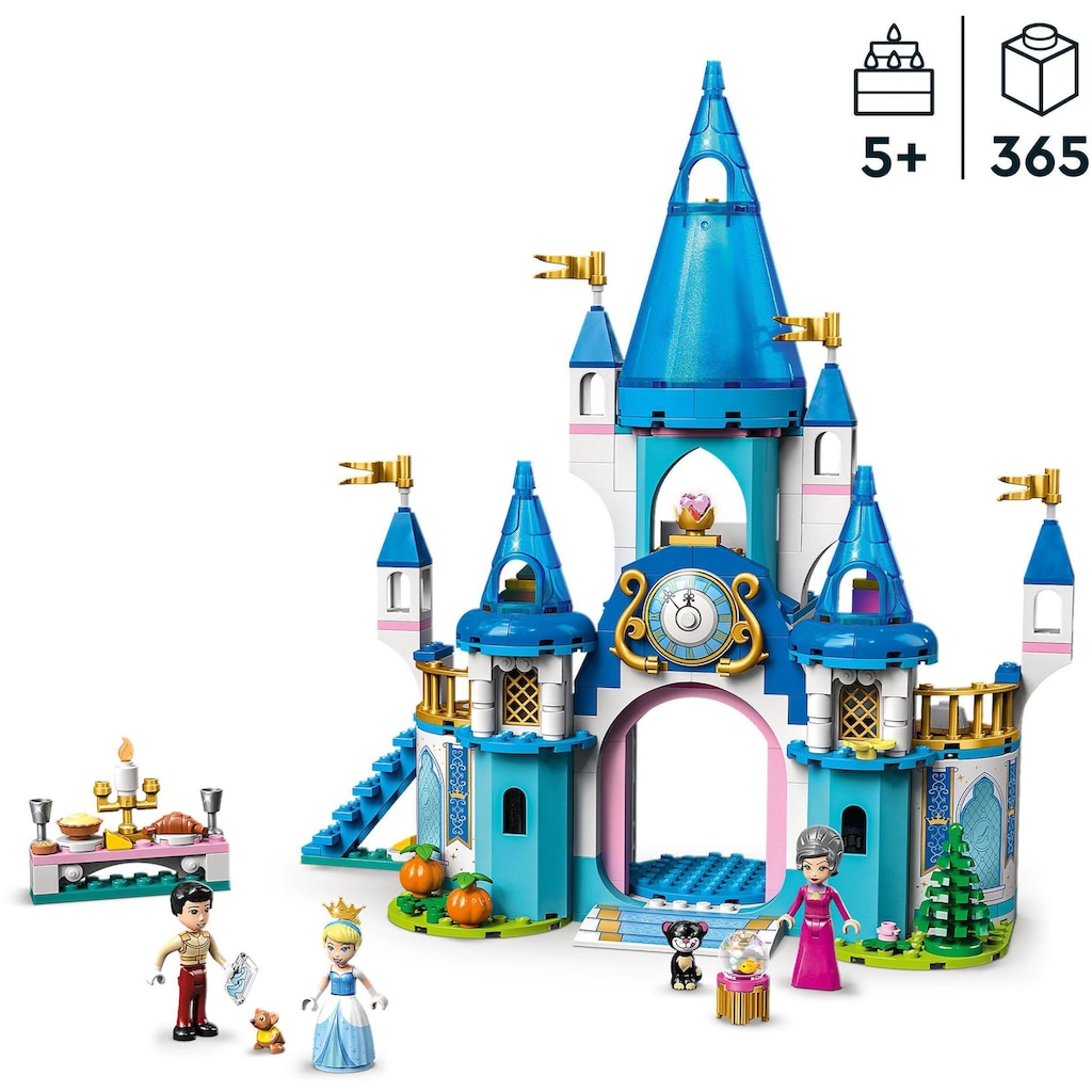 LEGO® Konstruktionsspielsteine »Cinderellas Schloss (43206), LEGO® Disney Princess«, (365 St.), Made in Europe