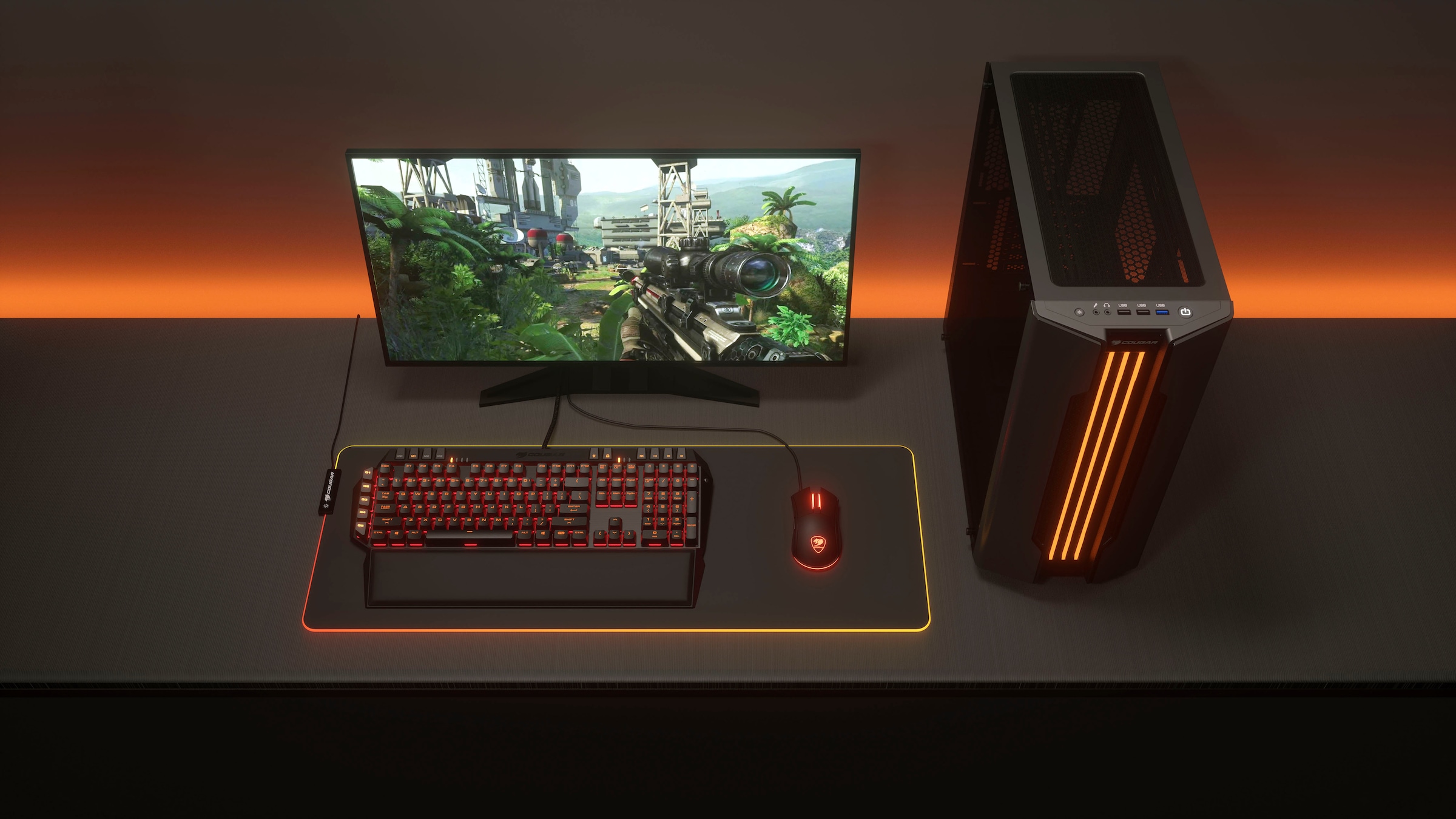 Cougar Gaming Mauspad »NEON X RGB«