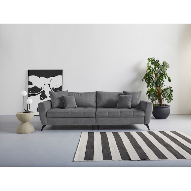 INOSIGN Big-Sofa »Lörby«, auch mit Aqua clean-Bezug, feine Steppung im  Sitzbereich, lose Kissen auf Rechnung kaufen
