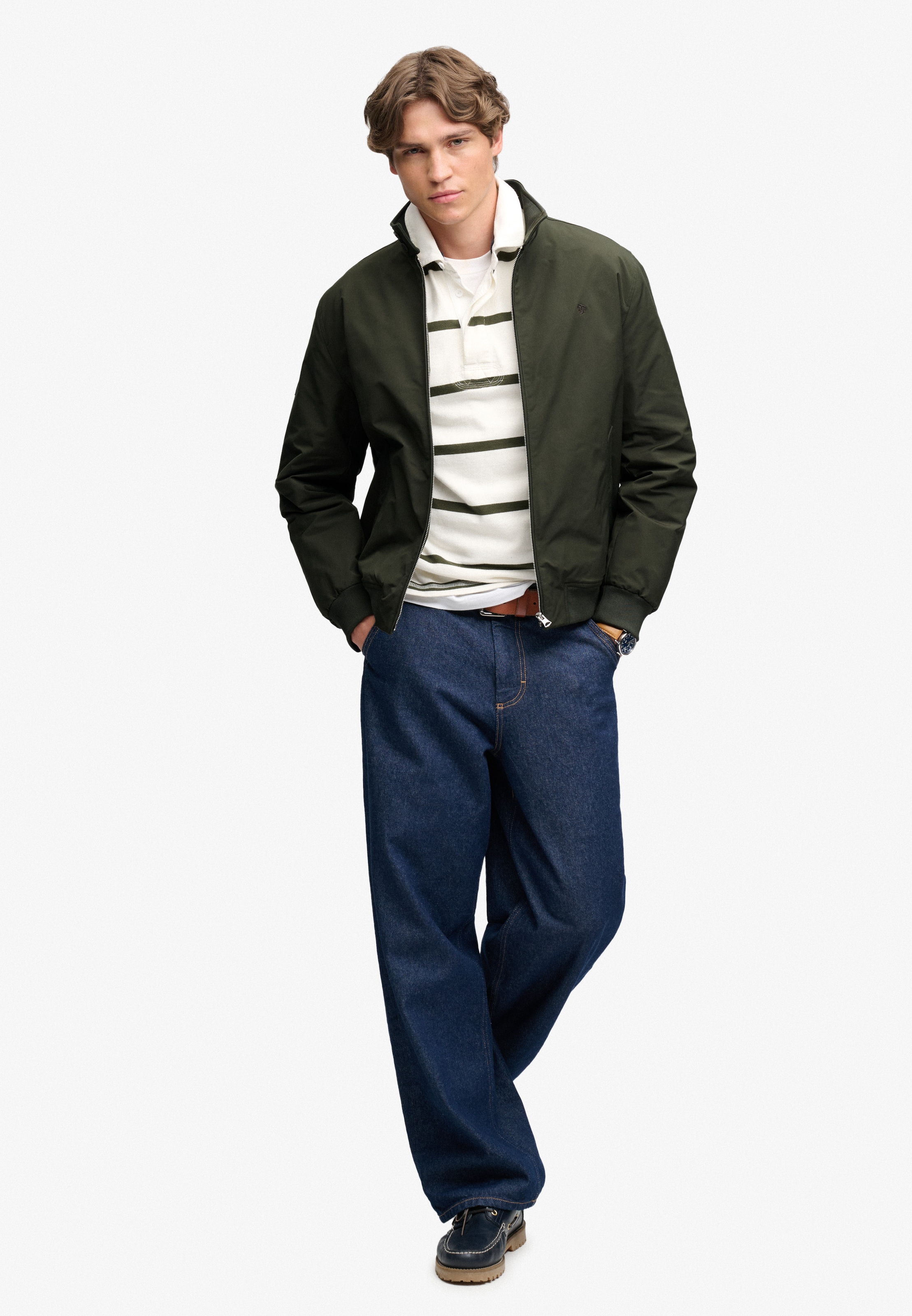 Superdry Blouson »CAMPUS PADDED HARRINGTON JKT« Kunstfaser, relaxed fit