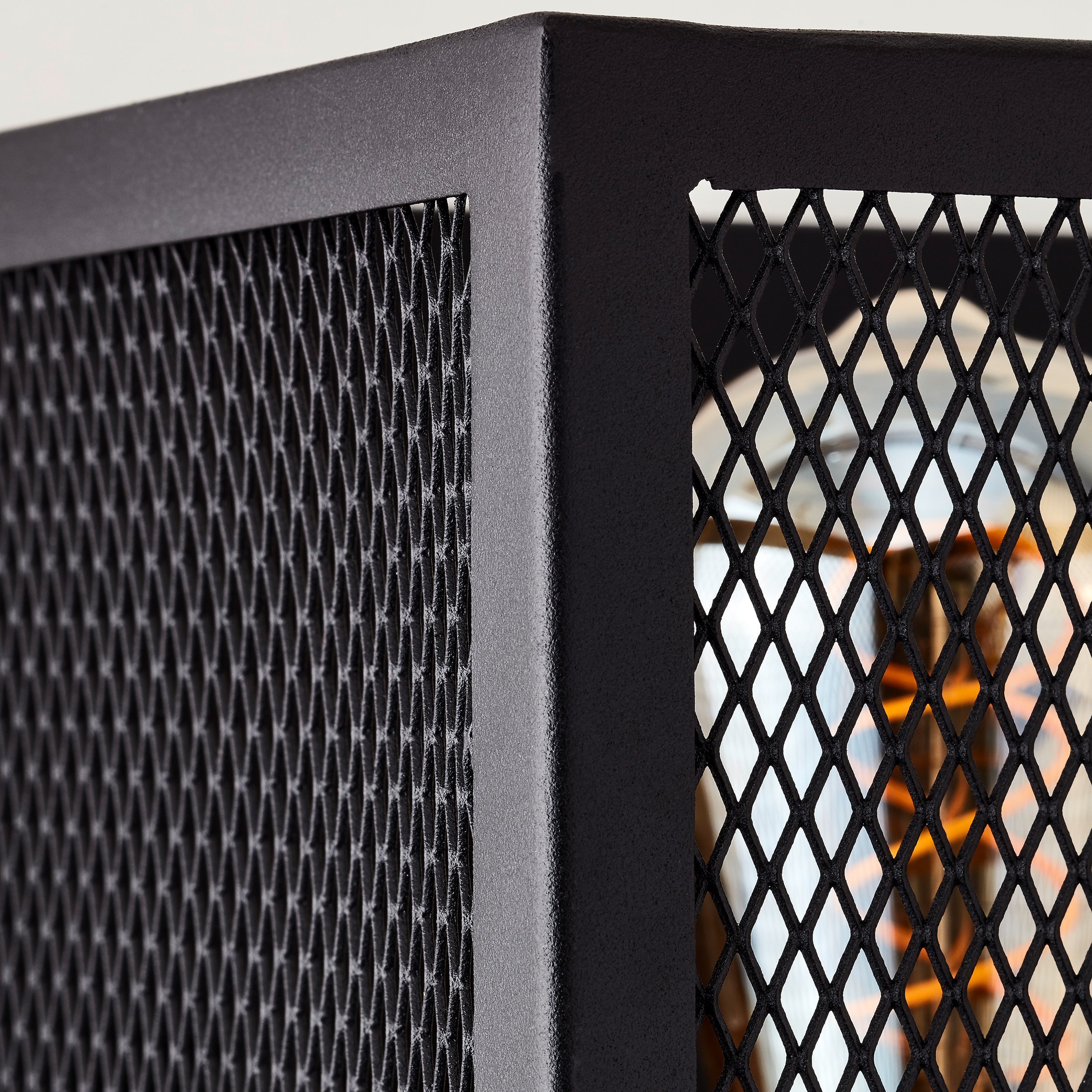 Brilliant Wandleuchte »Maze« E27 1 Stk. 20 x 20 x 20 cm, E27, Metall, schwarz korund