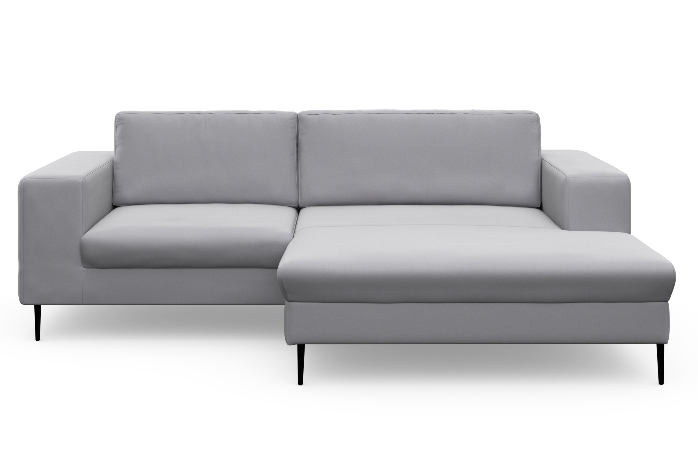 DOMO collection Ecksofa »Modica kompakt und elegant, Breite 244, L-Form«, moderne Optik mit extrabreiter Recamiere, auch in Cord