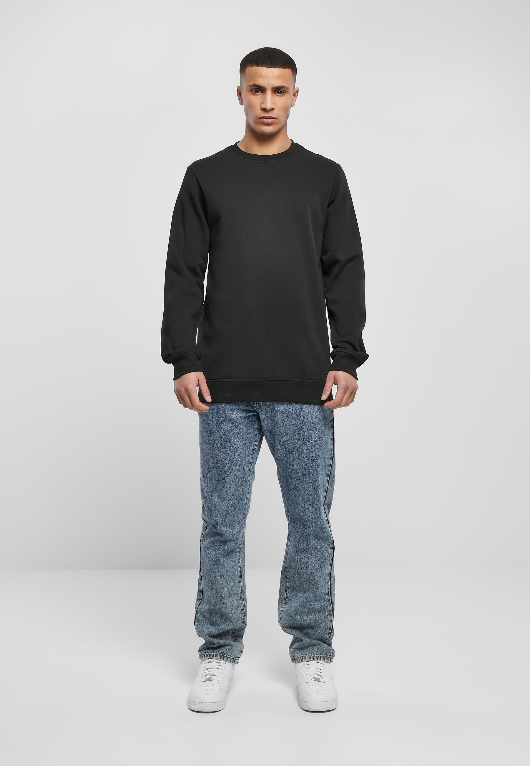 URBAN CLASSICS Rundhalspullover »Urban Classics Herren Basic Terry Crew« 1 Stk.