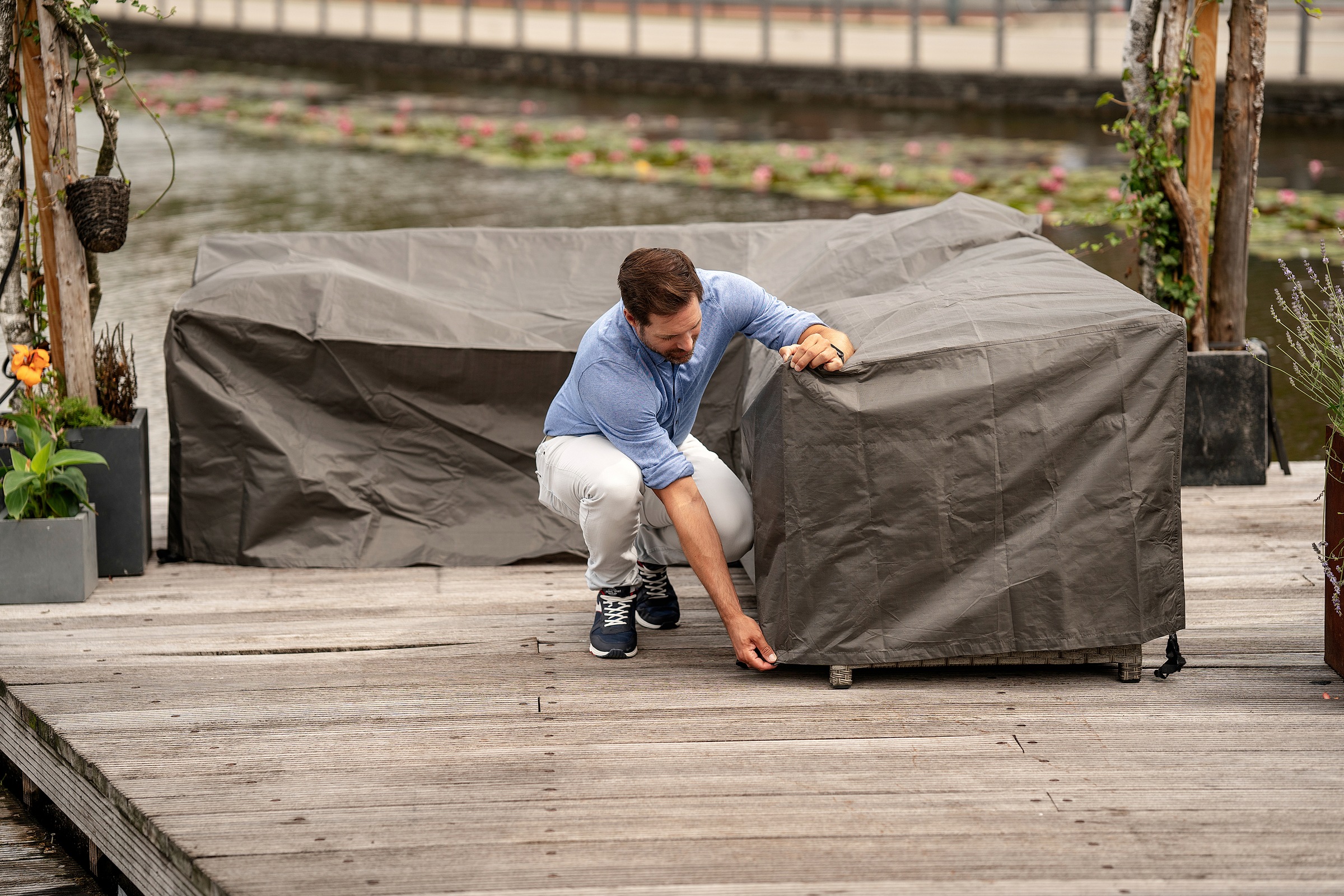 winza outdoor covers Gartenmöbel-Schutzhülle »Outdoor Cover«, für L-förmige Loungegarnitur, Maße BxT: links: 210x80 /rechts: 260x80
