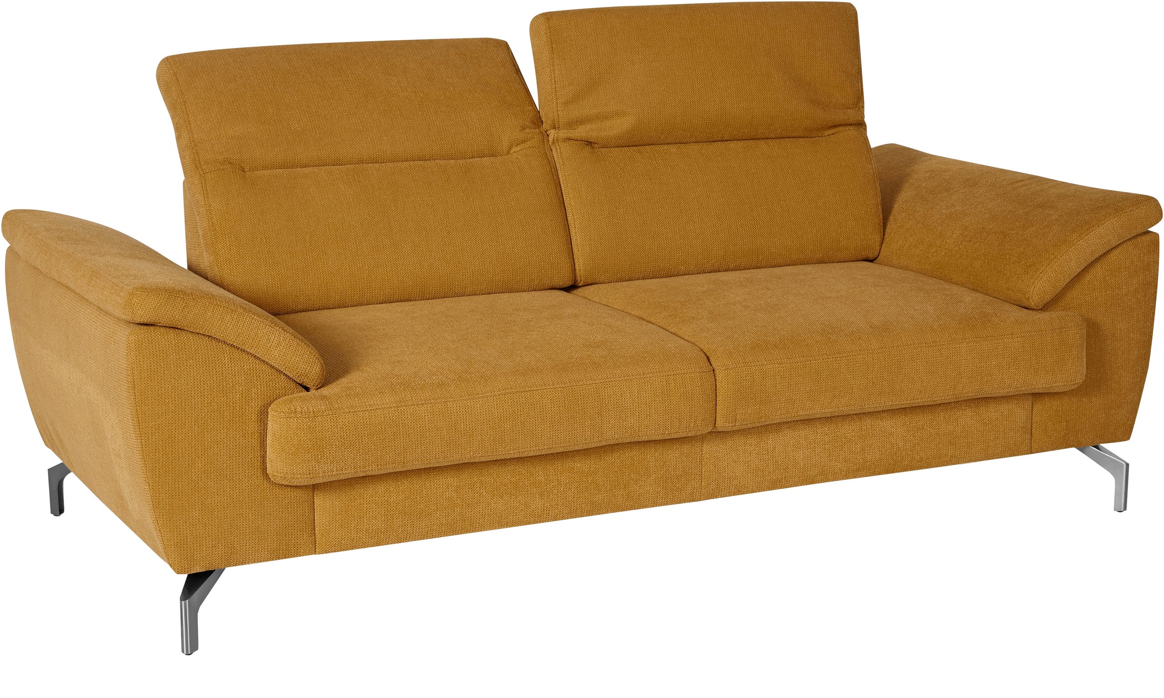 sit&more 2,5-Sitzer »Percy«, 15 cm Fußhöhe, Sitztiefenverstellung, wahlweise Kopfteilverstellung