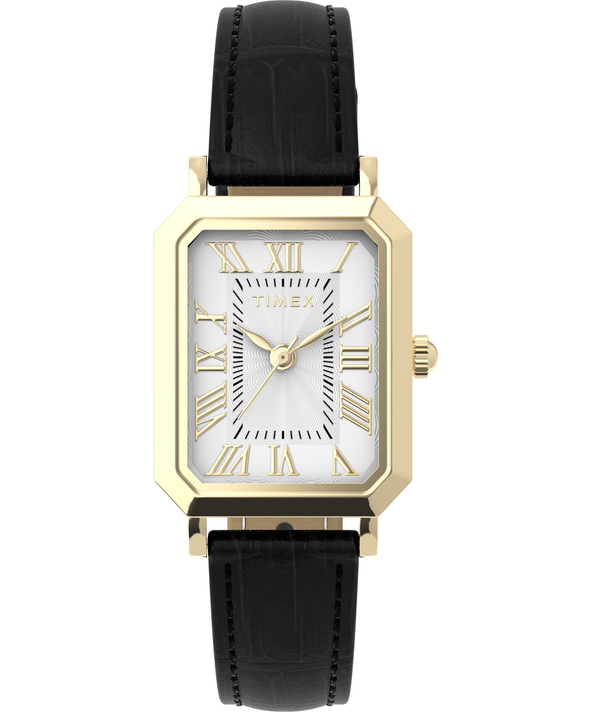 Timex Quarzuhr »Vivienne Trend« Armbanduhr, Damenuhr, Lederarmband, analog