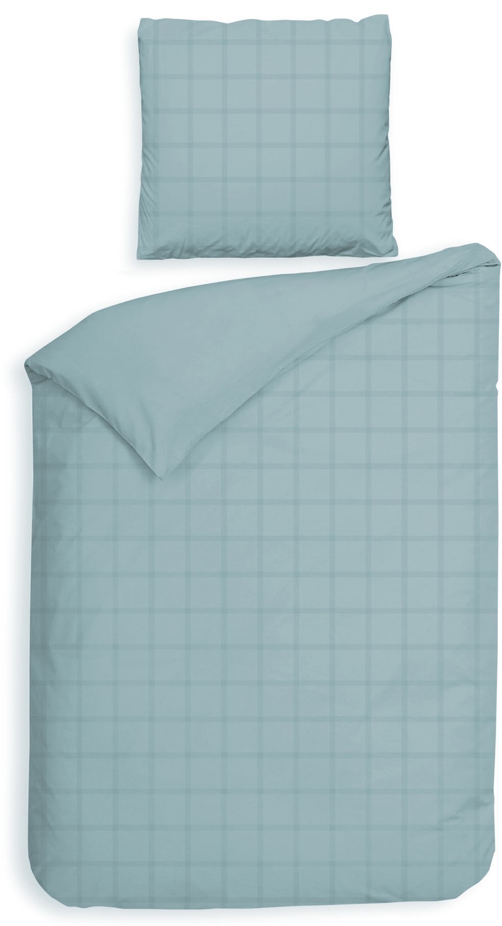 Heckett & Lane Wendebettwäsche »Diamante« 2 Stk. kariert, hochwertiges Mako-Satin, Bettwäsche ab 135x200 cm.