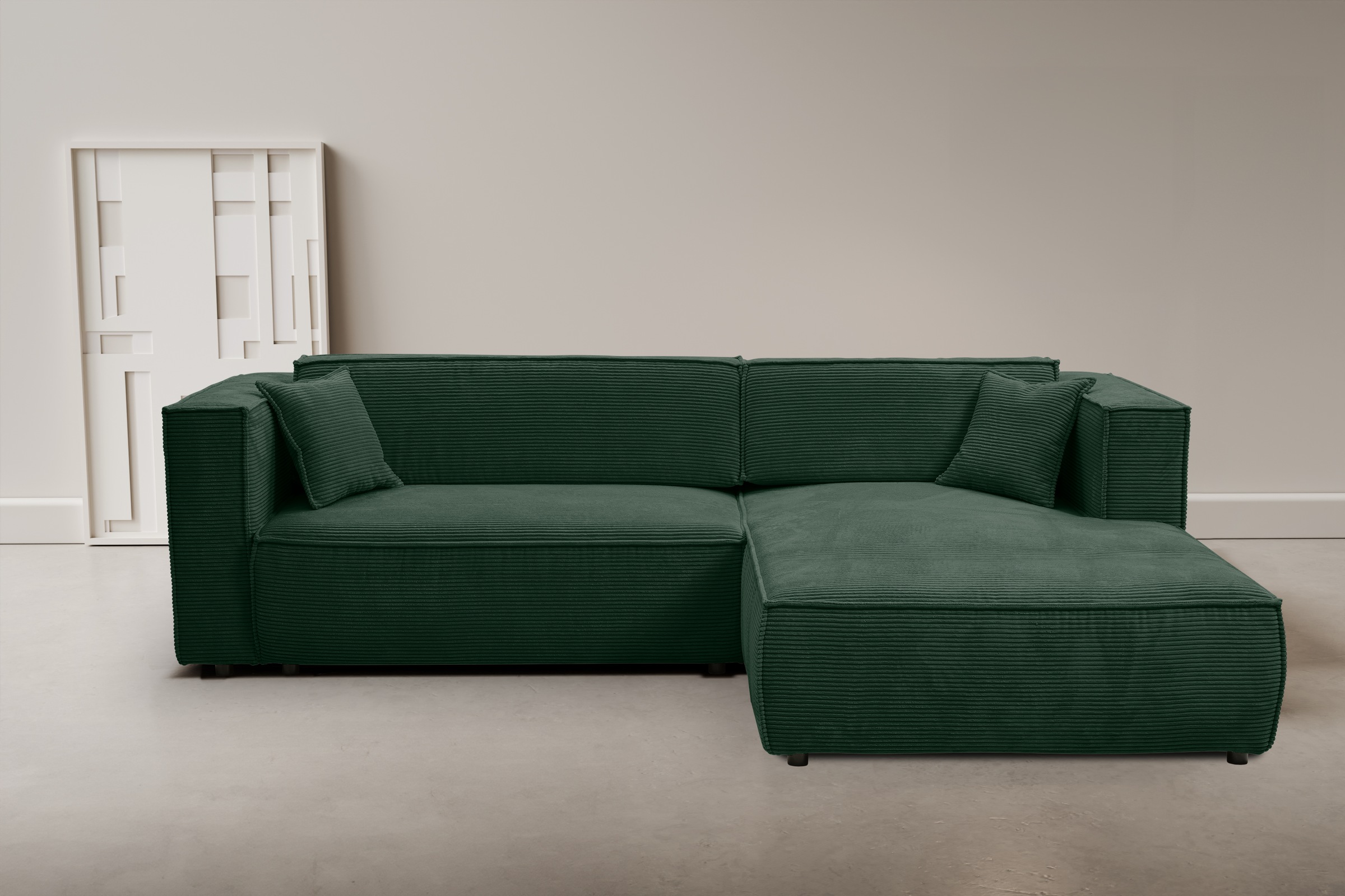 WERK2 Ecksofa »Atlanta-New, modernes Design, Stellmaße 295x182 cm, L-Form, günstig online kaufen