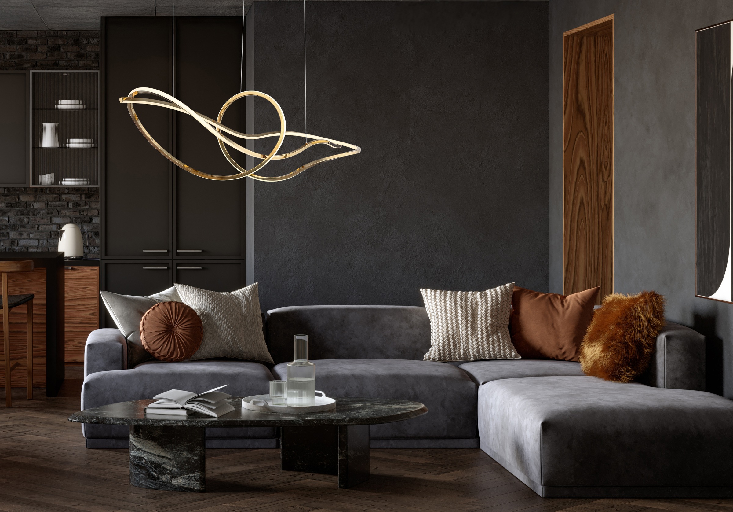 GLOBO LIGHTING Hängeleuchte »IDUNA« LED-Modul 1 Stk. warmweiß - kaltweiß Hä günstig online kaufen