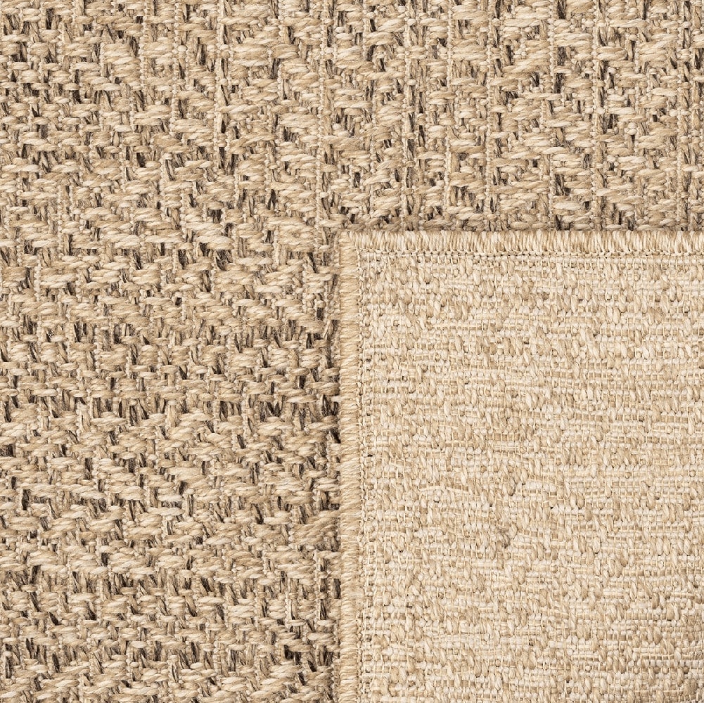 the carpet Teppich »Kansas«, rechteckig, 1 mm Höhe, moderner robuster In und Outdoor Teppich Jute Look