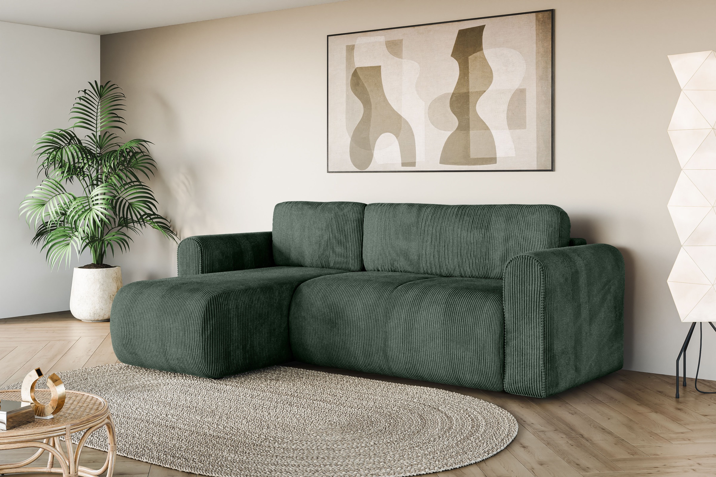 INOSIGN Ecksofa »Zacharia wahlweise Schlafsofa mit Bettkasten, B/T/H 250/16 günstig online kaufen