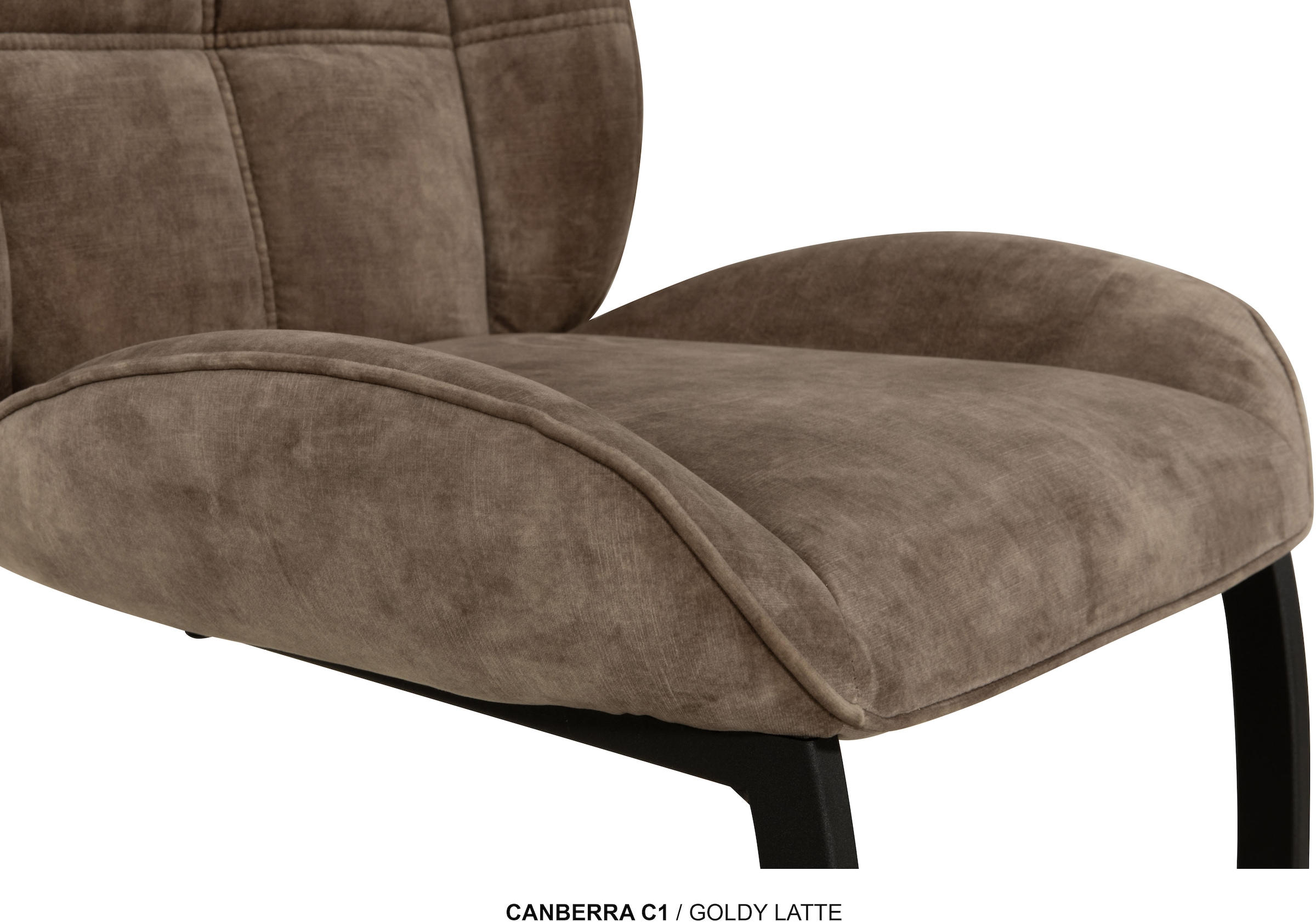 OMG Design Esszimmerstuhl »Canberra« (Set) 1 Stk.Esszimmerstuhl, pflegeleichter Samtvelour Bezug