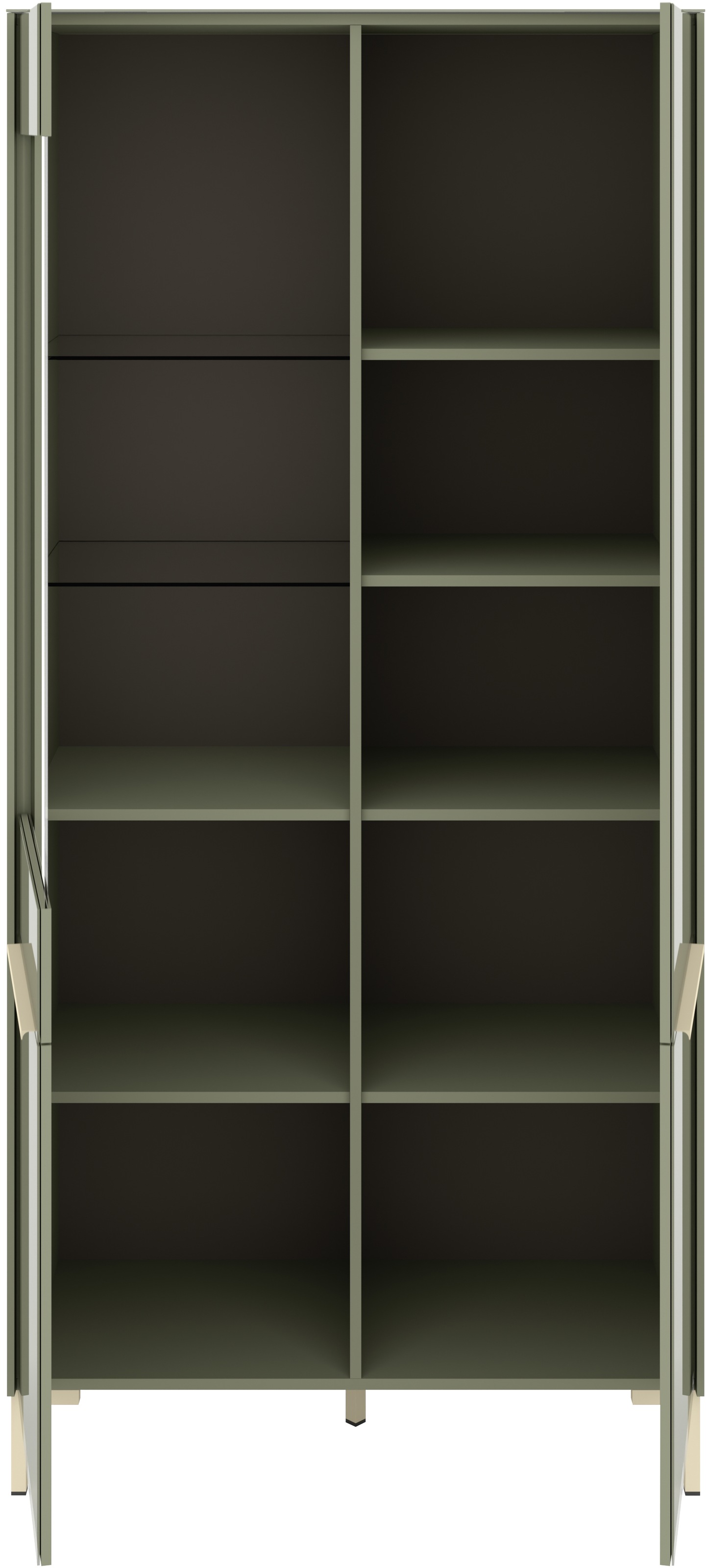 set one by Musterring Standvitrine »Reno« 1 Stk. tlg. Mit Winkelfuß in diversen Farben, 199 cm Höhe & Farbauswahl