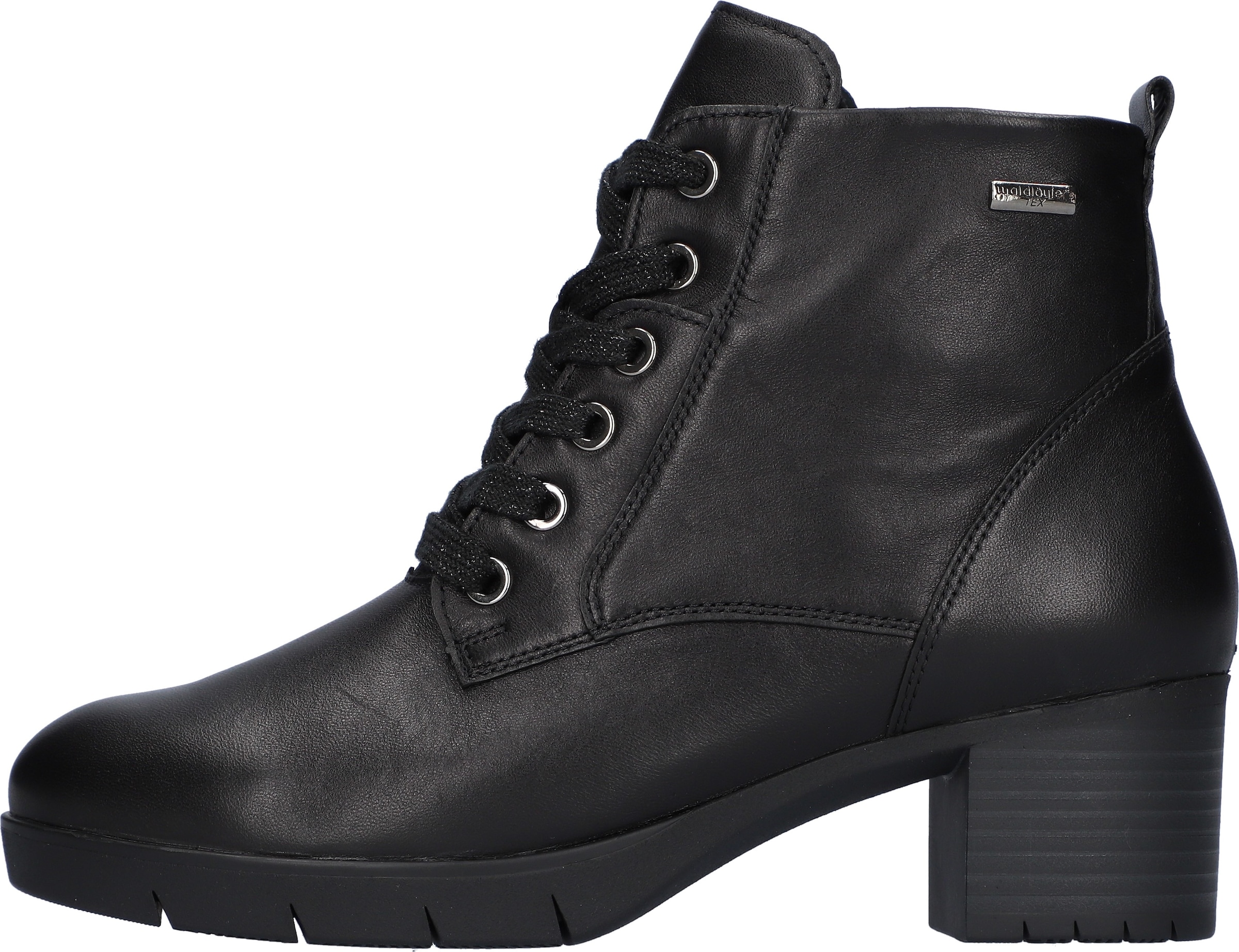 Waldläufer Schnürstiefelette »H-NADJA«, Winterstiefelette, Blockabsatz, in Komfortweite H (=sehr weit)