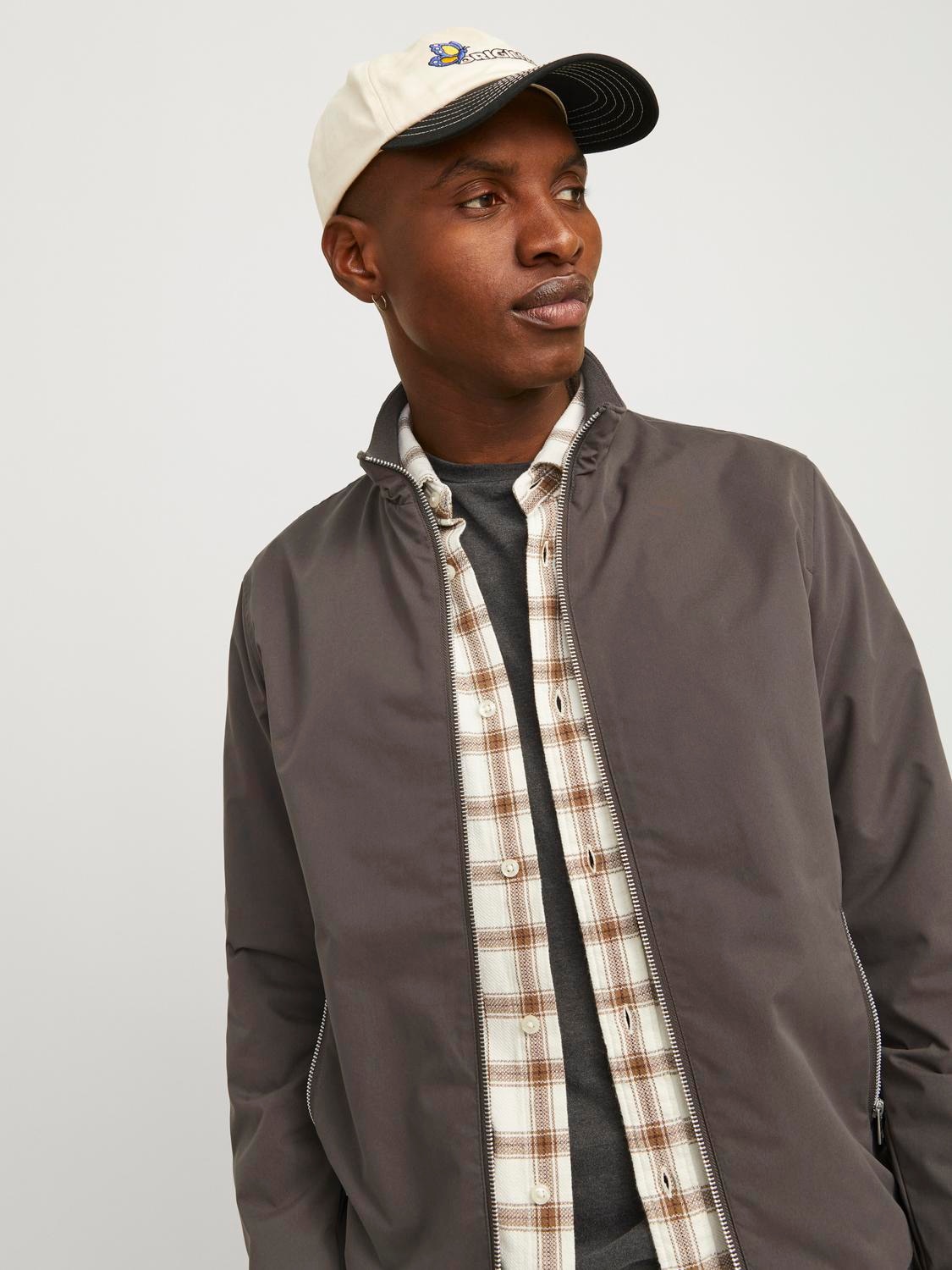 Jack & Jones Blouson »JJERUSH HARRINGTON BOMBER NOOS«, ohne Kapuze, mit Stehkragen