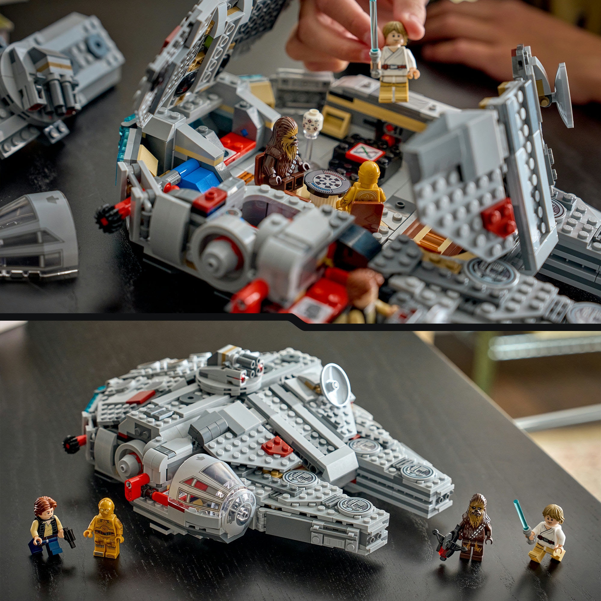 LEGO® Konstruktionsspielsteine »SMART Play: Millennium Falke (75426), LEGO Star Wars ™« Mit SMART Brick kombatibel (nicht im Lieferumfang enthalten)