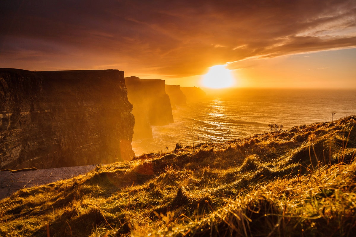 Papermoon Fototapete »Normandie Sonnenuntergang« günstig online kaufen