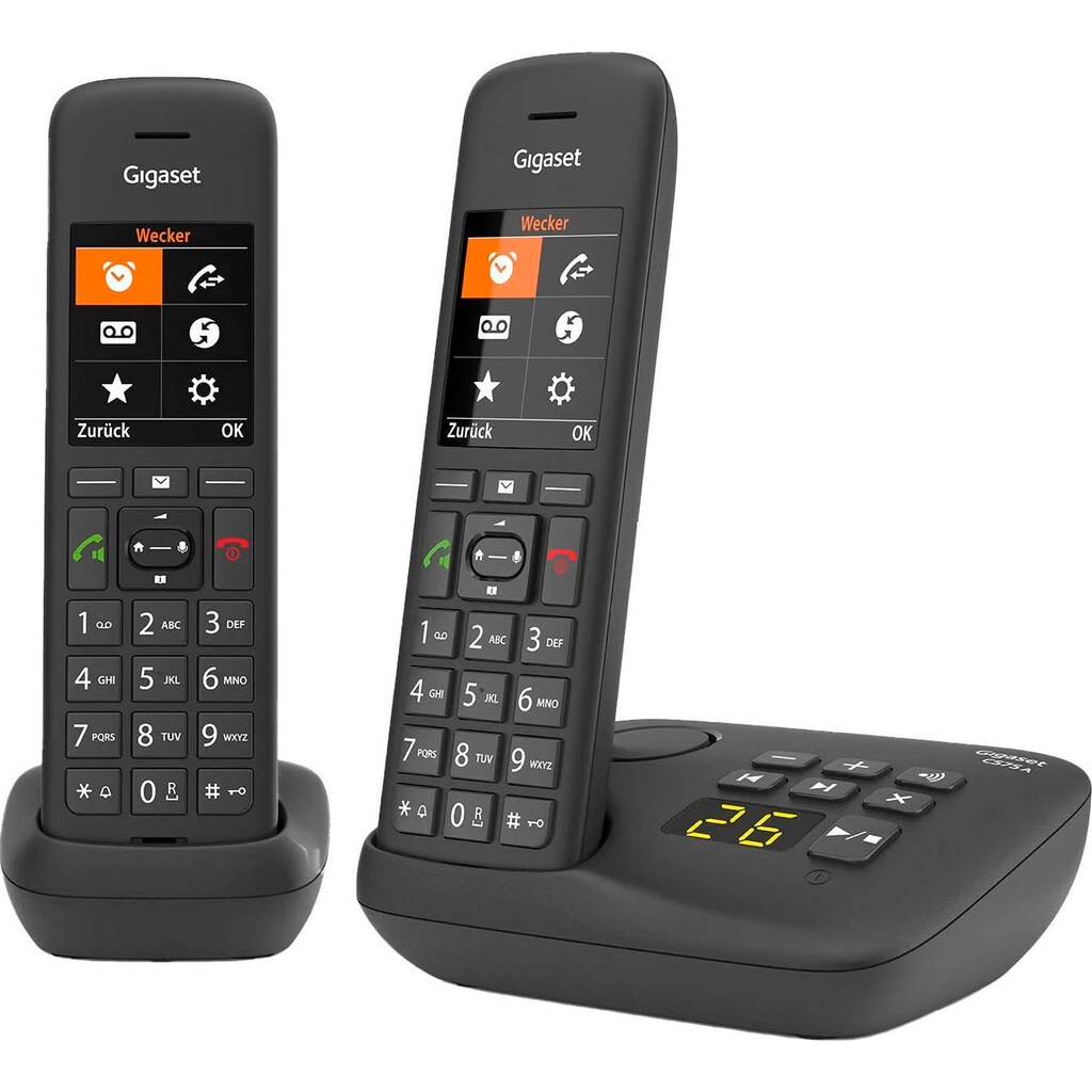 Gigaset Schnurloses DECT-Telefon »C575A Duo«, (Mobilteile: 2)