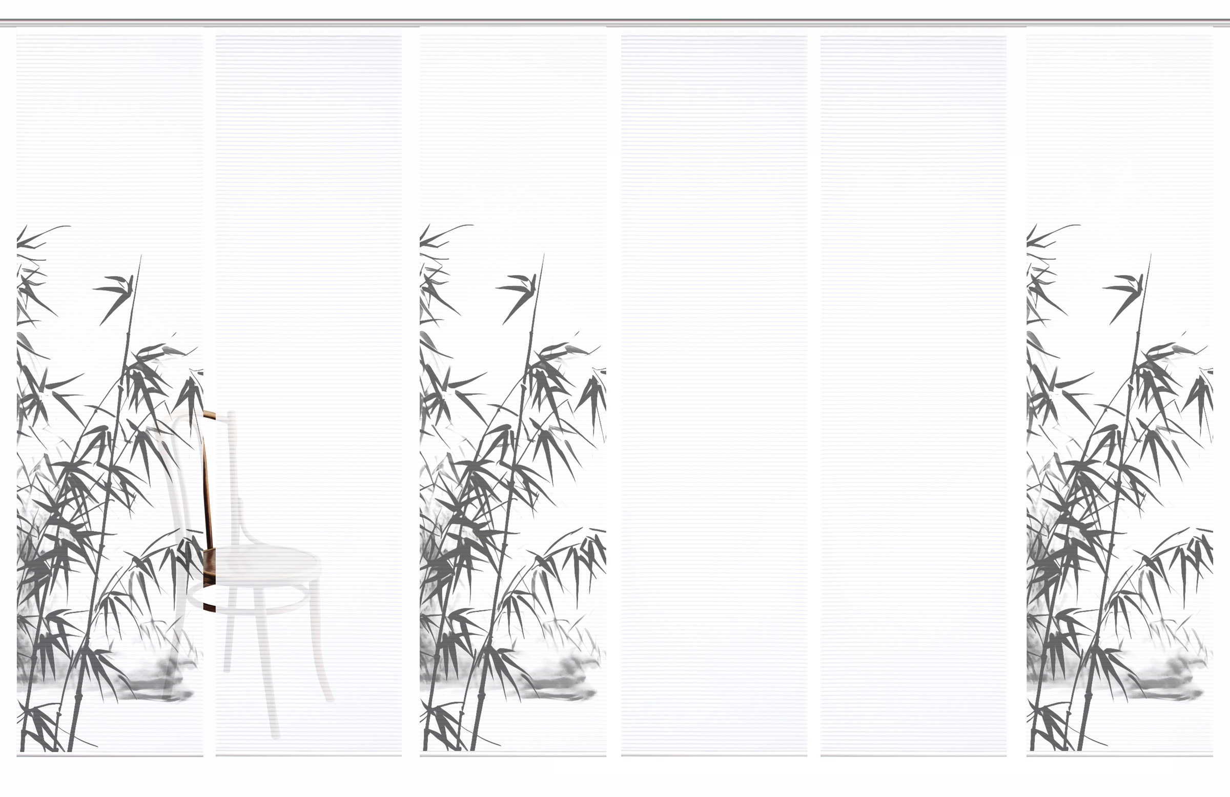 HOME in green Schiebegardine »RUFUS« Paneelwagen 6 Stk. tlg. Bambusoptik, S günstig online kaufen