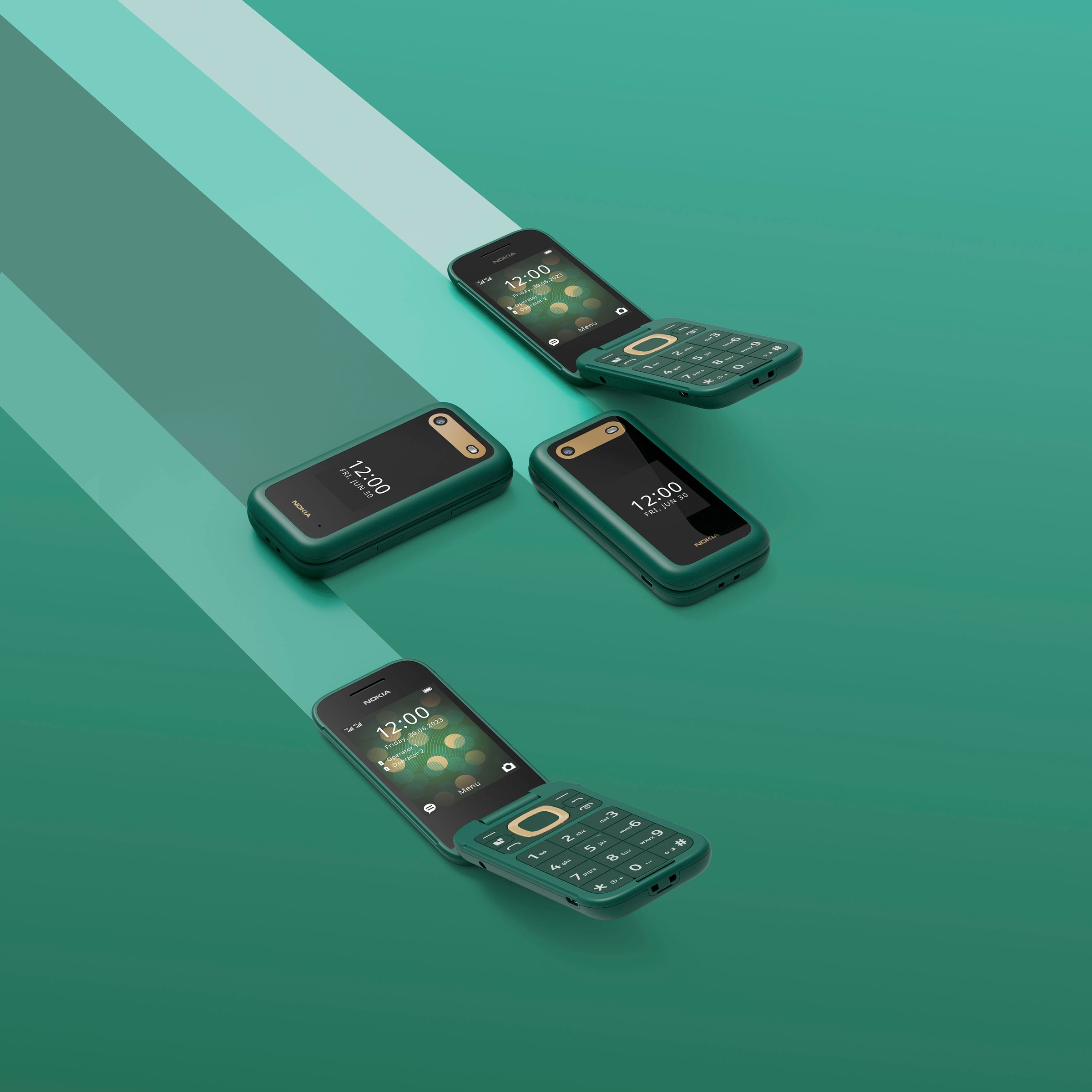 12. Bild von Nokia Klapphandy »2660 Flip«, grün, 7,11 cm/2,8 Zoll, 0,13 GB Speicherplatz, 0,3 MP Kamera